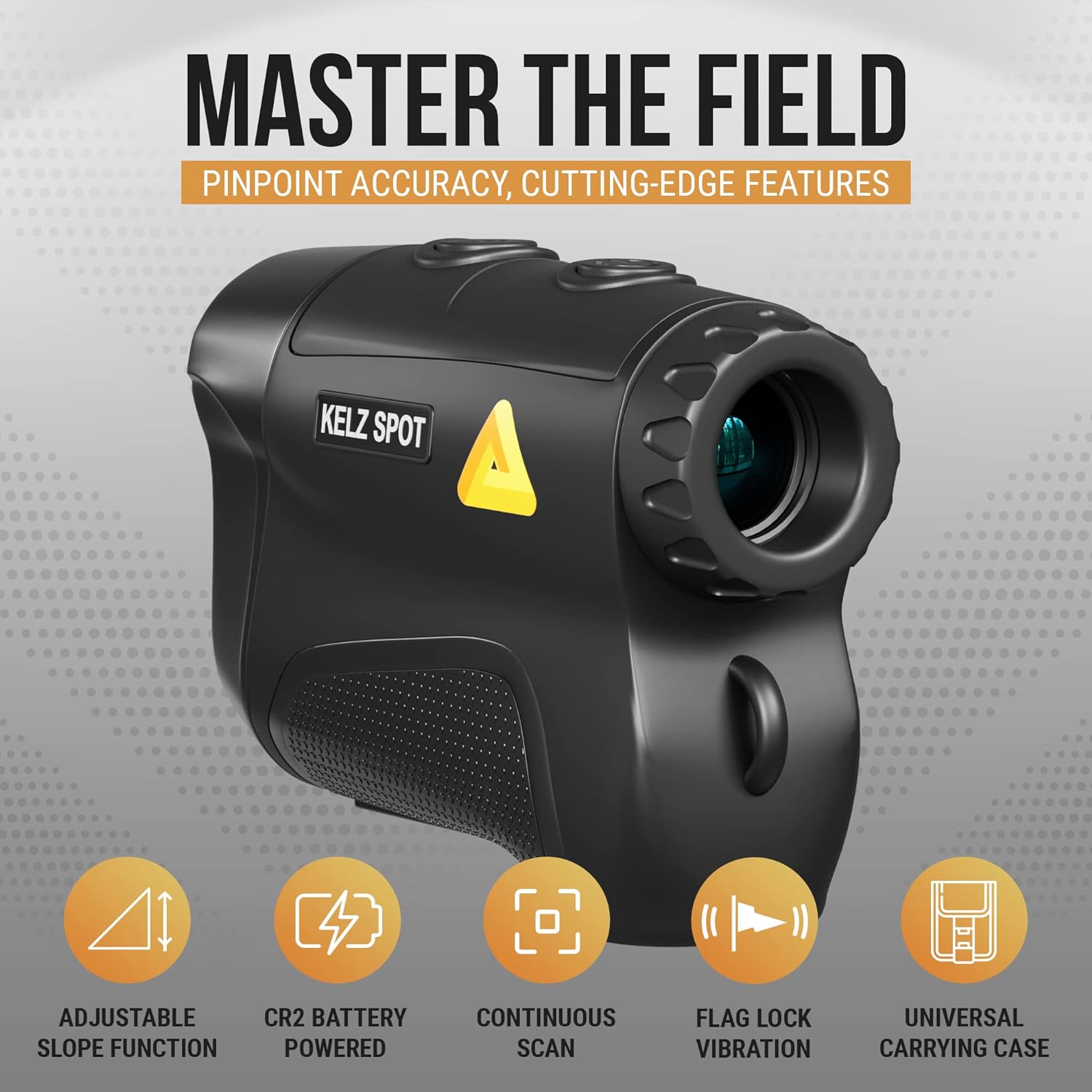 Golf Rangefinder with Slope - 800 Yards Golf Laser Rangefinder + Adjustable Slope Golf Distance Rangefinder - 6X Magnification, 5 Viewing Modes & Continuous Scan Range Finder Golf w/Battery