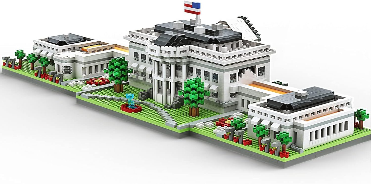 SEMKY Micro Mini Blocks White House Famous Landmark Model Set,(3000Pieces) -Building and Architecture Toys Gifts for Kid and Adult