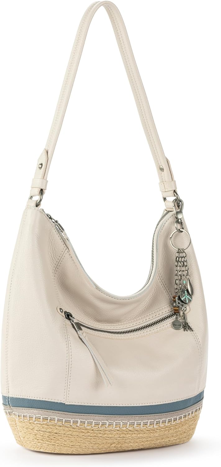 The Sak Sequoia Hobo Bag - Premium Large Leather Women's Handbag for Everyday & Travel - Durable Purse With Zipper Pocket