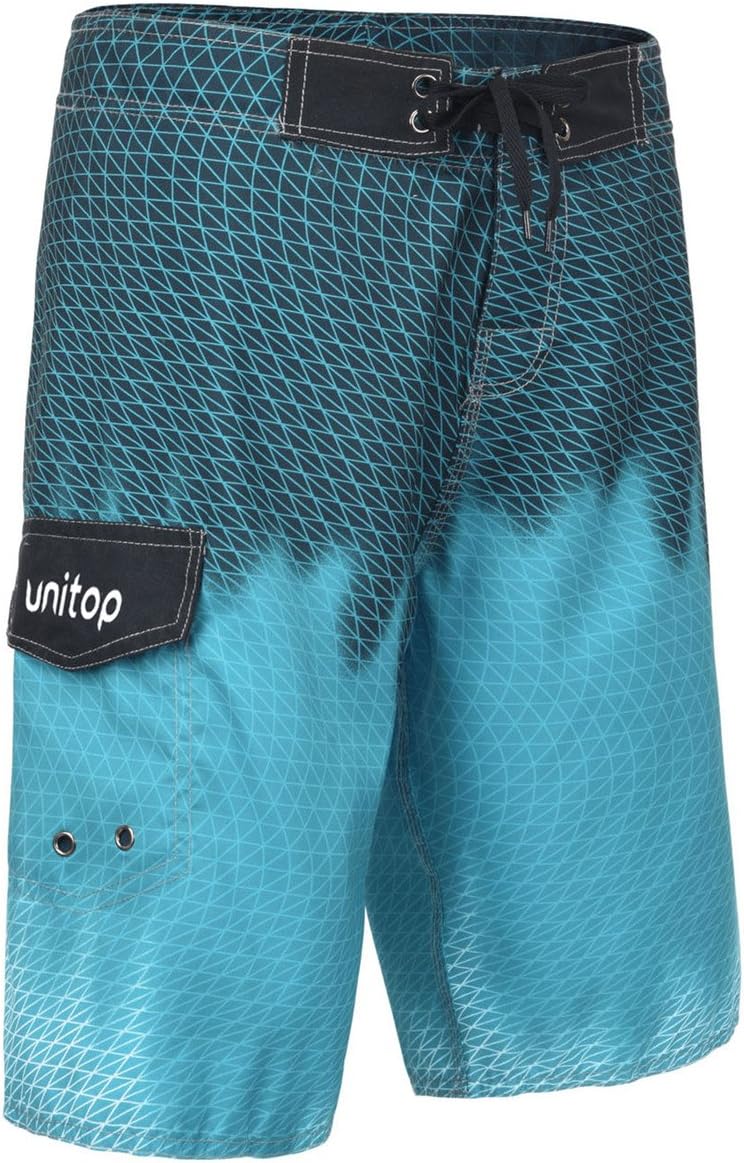 unitop Men's Swim Trunks Beachwear Quick Dry Hawaiian Printed