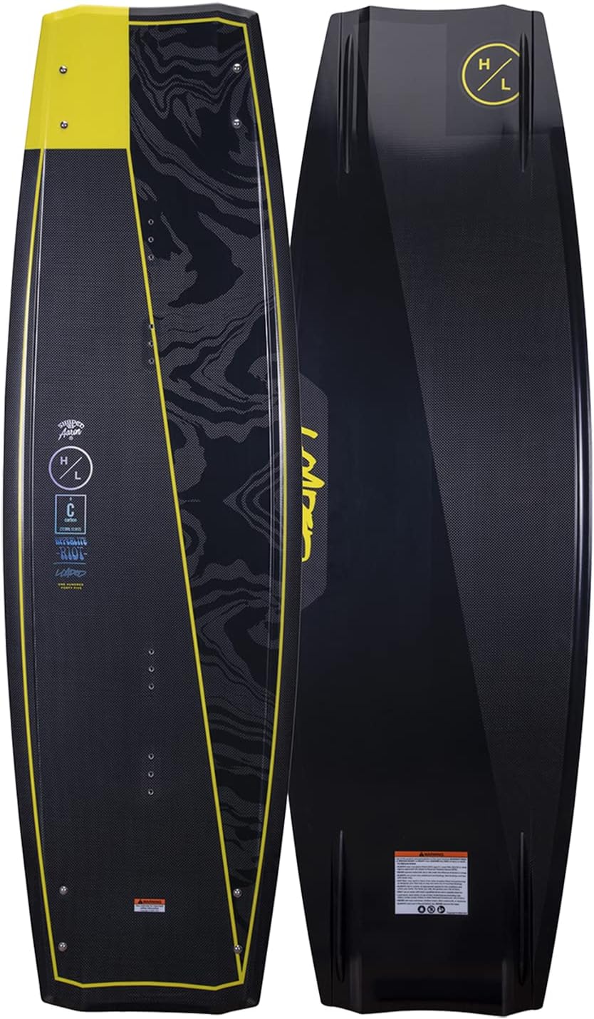 Hyperlite Riot Loaded Mens Wakeboard Black/Yellow 145cm