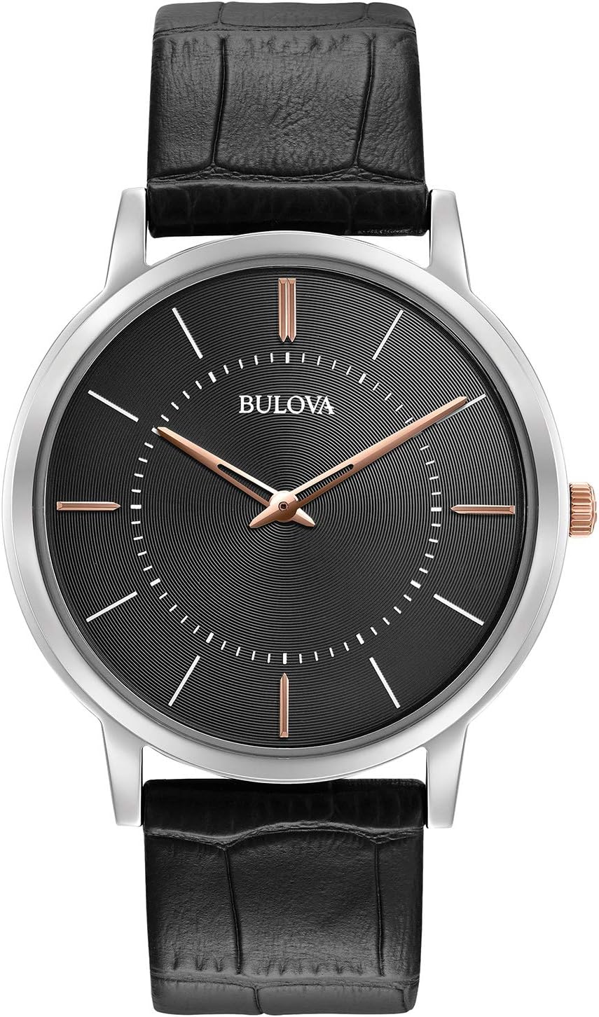 Bulova Classic Quartz Mens Watch, Stainless Steel