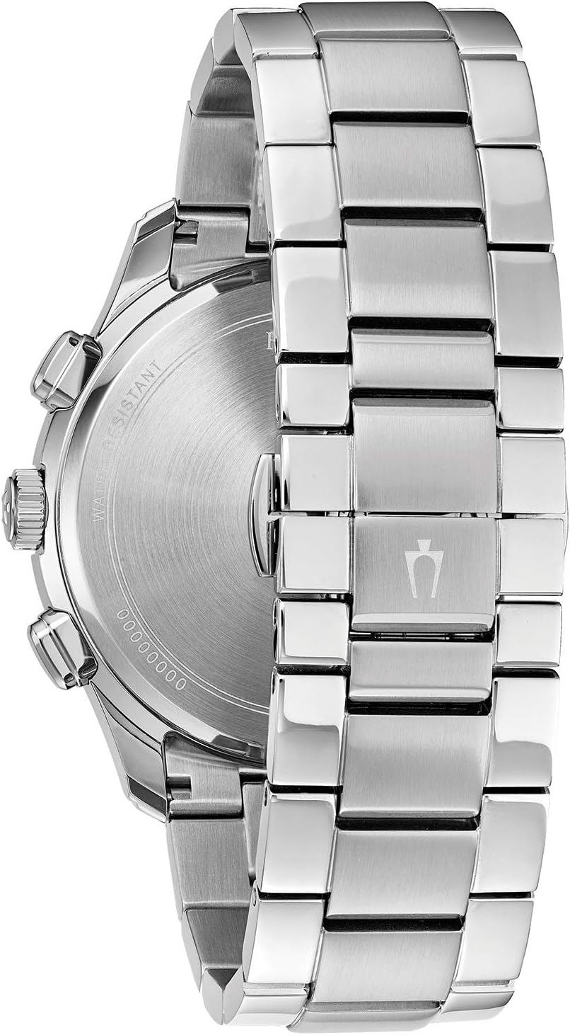 Bulova Men's Classic Wilton 3-Hand 21-Jewel Watch, 60 Hour Power Reserve, Luminous Hands, Open Aperture, Roman Numeral Markers Domed Sapphire Crystal, 43mm