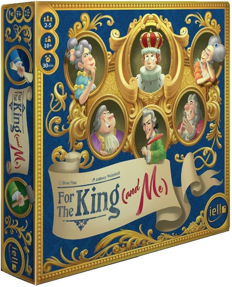 IELLO: for The King (and Me), Strategy Board Game, A Comical Theme That The Whole Family Will Love, Auction and Collection Mechanics, for Ages 10 and Up