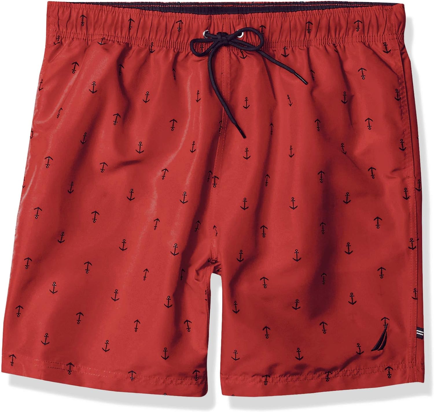 Nautica Men's Standard Quick Dry All Over Classic Anchor Print Swim Trunk