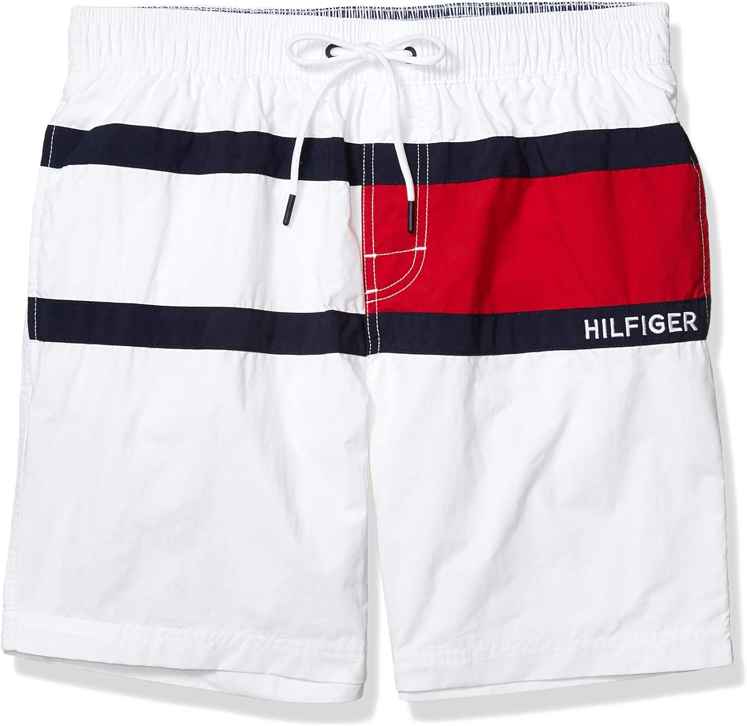 Tommy Hilfiger Men's 7” Flag Swim Trunks with Quick Dry