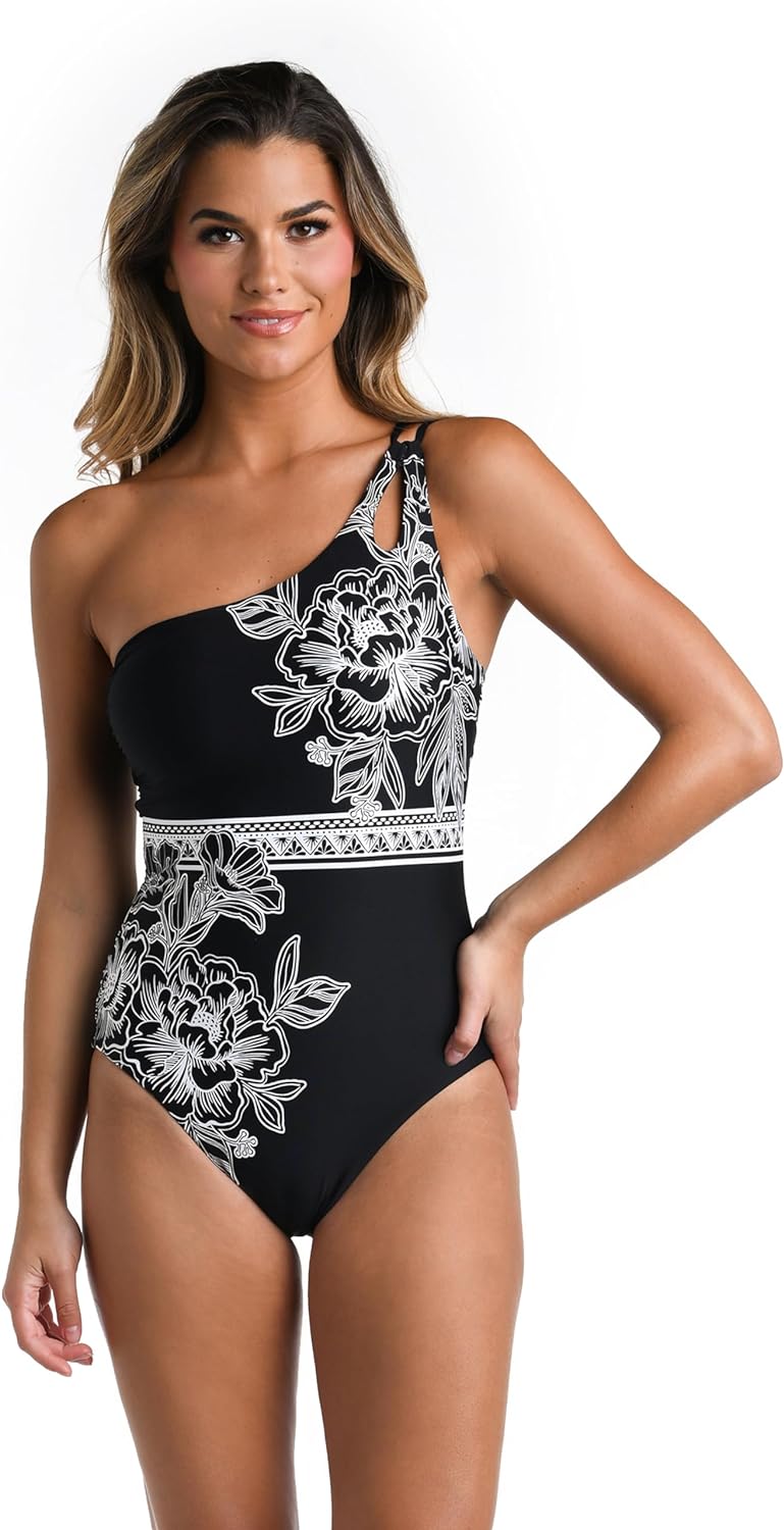 La Blanca Women's Shoulder One Piece Swimsuit