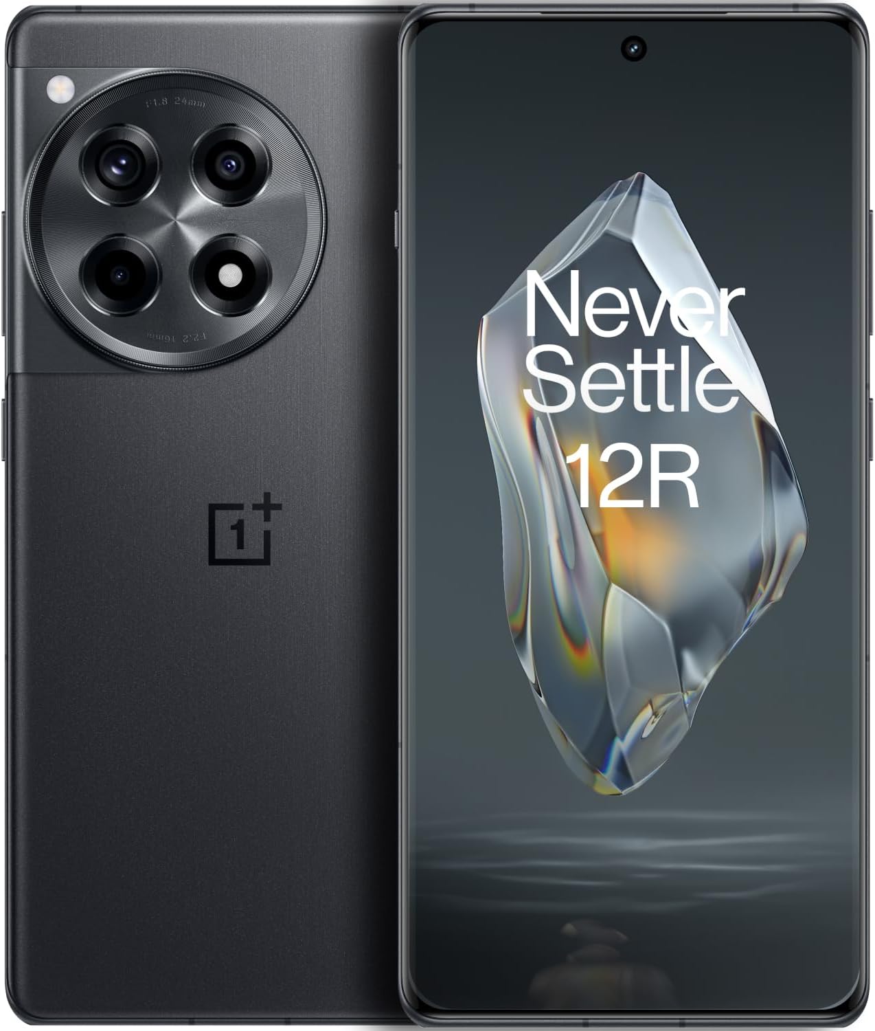 OnePlus 12R, 16GB RAM+256GB, Dual-SIM, US Factory Unlocked Android Smartphone, 5500 mAh Battery, 50MP Camera, 80W Fast Charging, 2024, Iron Gray