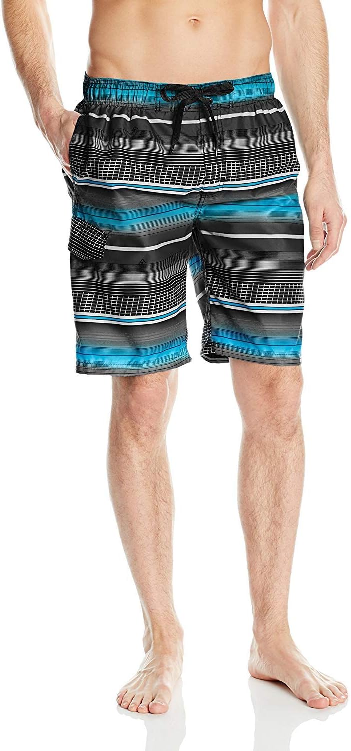 Kanu Surf Mens Bellaire Swim Trunks (Regular & Extended Sizes)