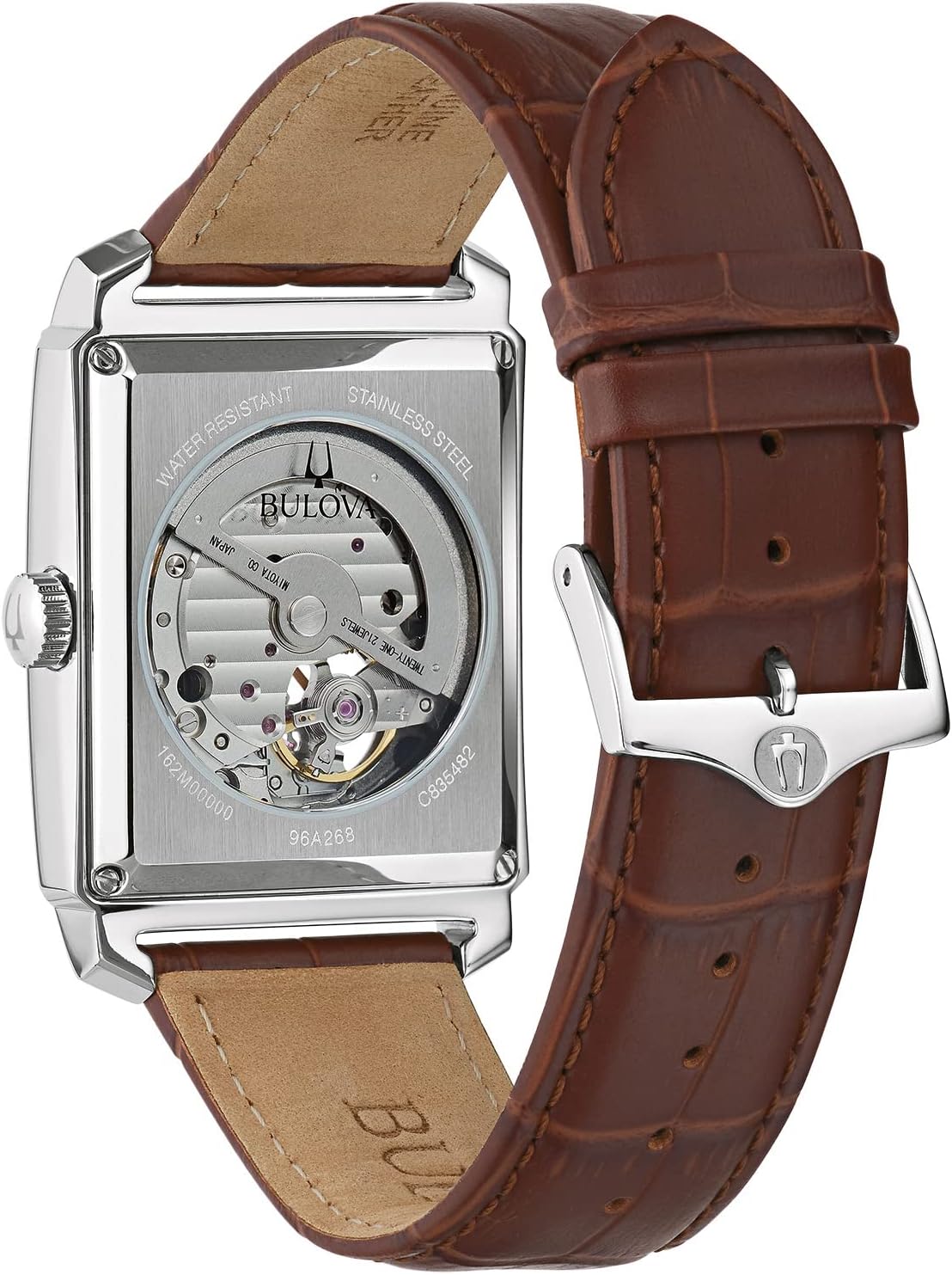 Bulova Men's Sutton Automatic Alligator-Grain Leather Strap Watch | 33mm | 96A268