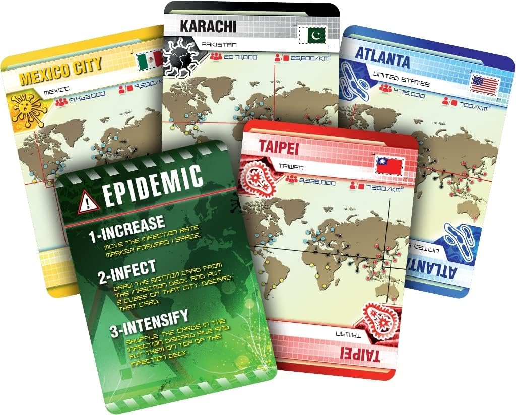 Pandemic Board Game (Base Game) | Cooperative Board Game for Adults and Family | Ages 8+ | 2 to 4 players | Average Playtime 45 minutes | Made by Z-Man Games