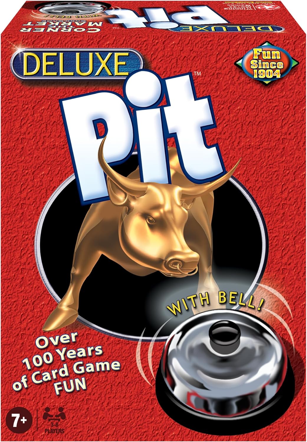 Deluxe Pit by Winning Moves Games USA, Loud and Raucous Party Game for 3 to 8 Players, Ages 7 and Up