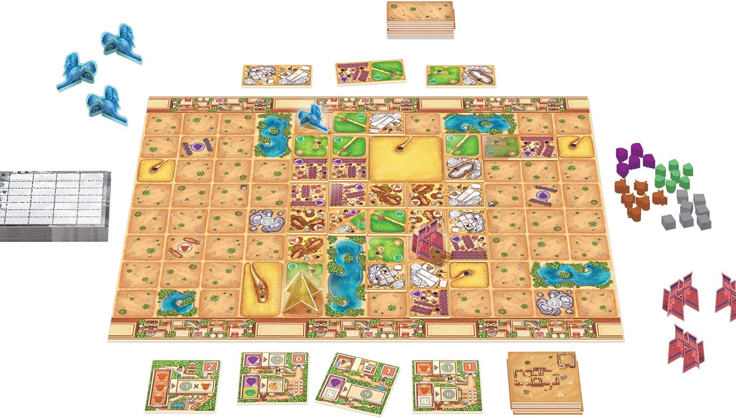 Fertility Board Game | Ancient Egyptian Civilization Building Game | Strategy Board Game for Adults and Kids | Ages 10+ | 2-4 Players | Average Playtime 45 Minutes | Made by Catch Up Games