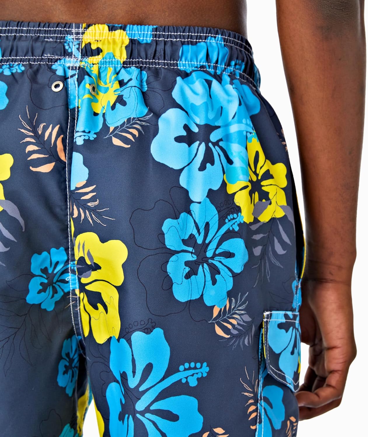 SIX ISLANDS Quick-Dry Swim Trunks - Comfortable Mens Boardshorts, 9" Inseam, Variety of Tropical & Classic Designs