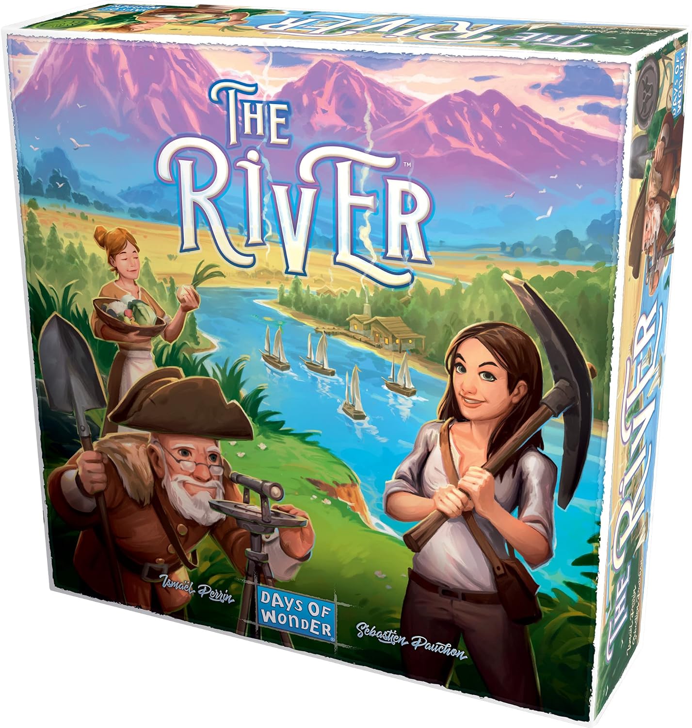 The River Board Game - A New Frontier in Worker Placement Strategy! Fun Family Game for Kids & Adults, Ages 8+, 2-4 Players, 30-45 Min Playtime, Made by Days of Wonder