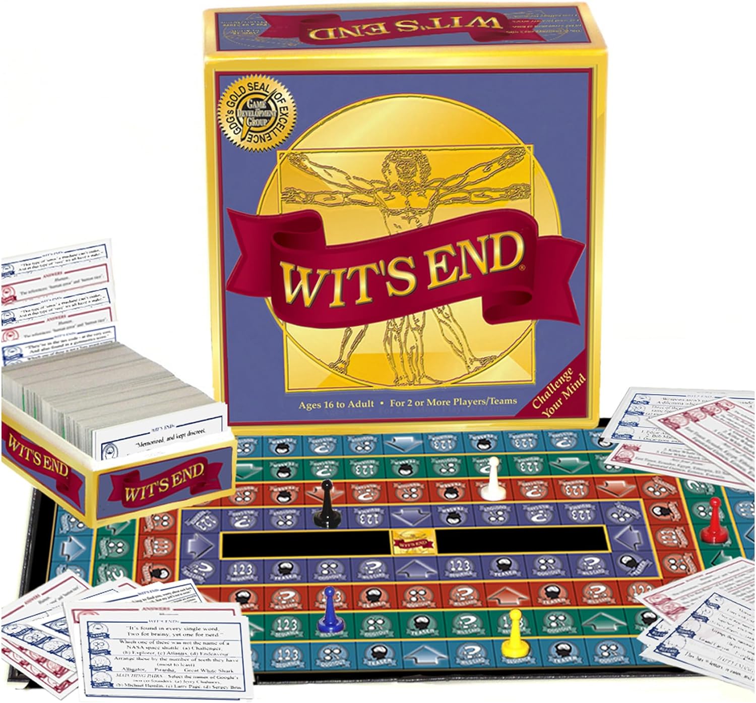 Wit's End - A Mind Challenging Trivia and Brain-Teasing Game That Will Test Players' Wits & Knowledge - for Adults & Family