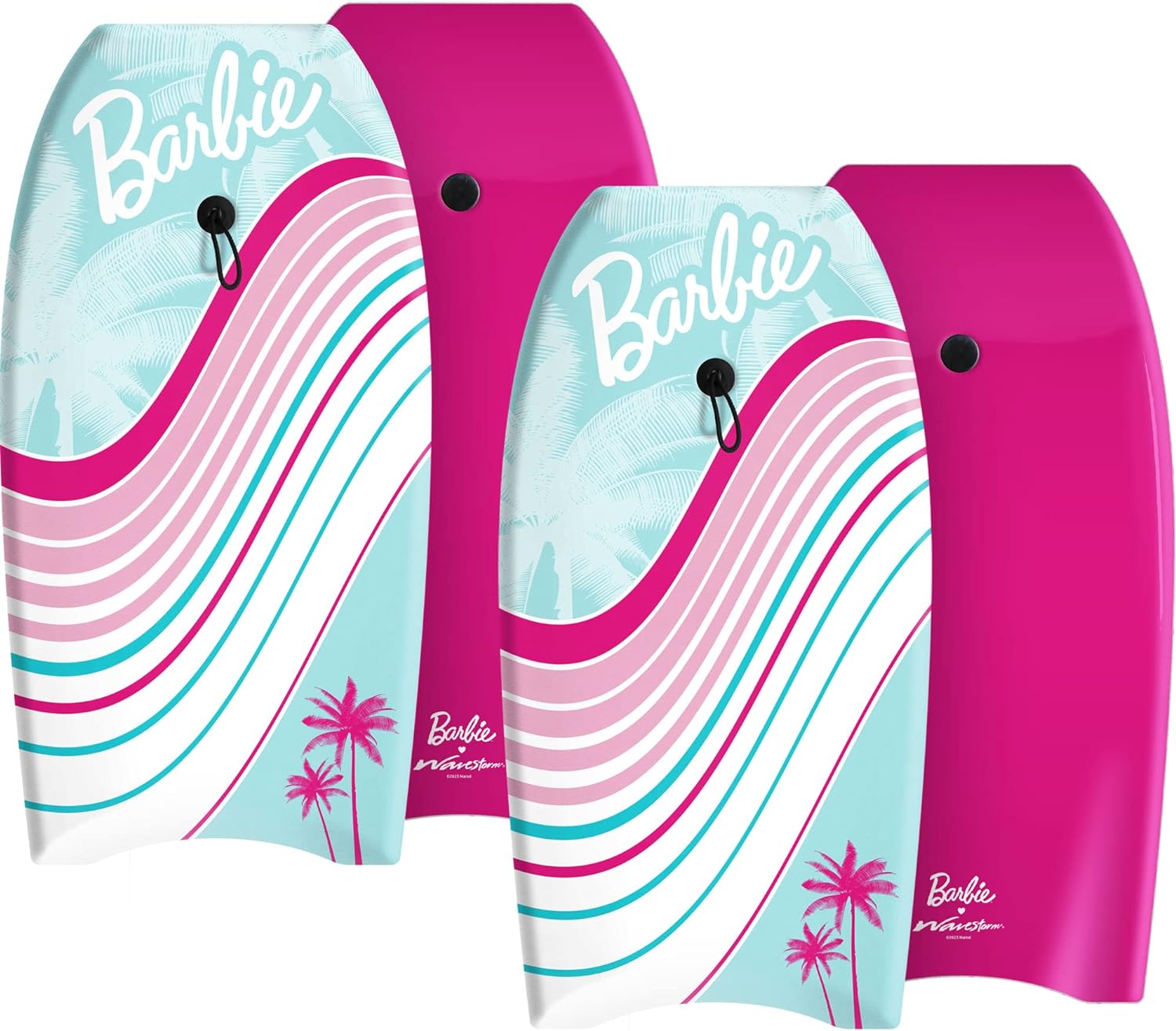 Barbie™ Signature 36in Bodyboard by Wavestorm 2-Pack | Graphic top Deck with high Density Slick Bottom | for Kids and Adults |Foam Construction with Accessories | Basic Leash Included