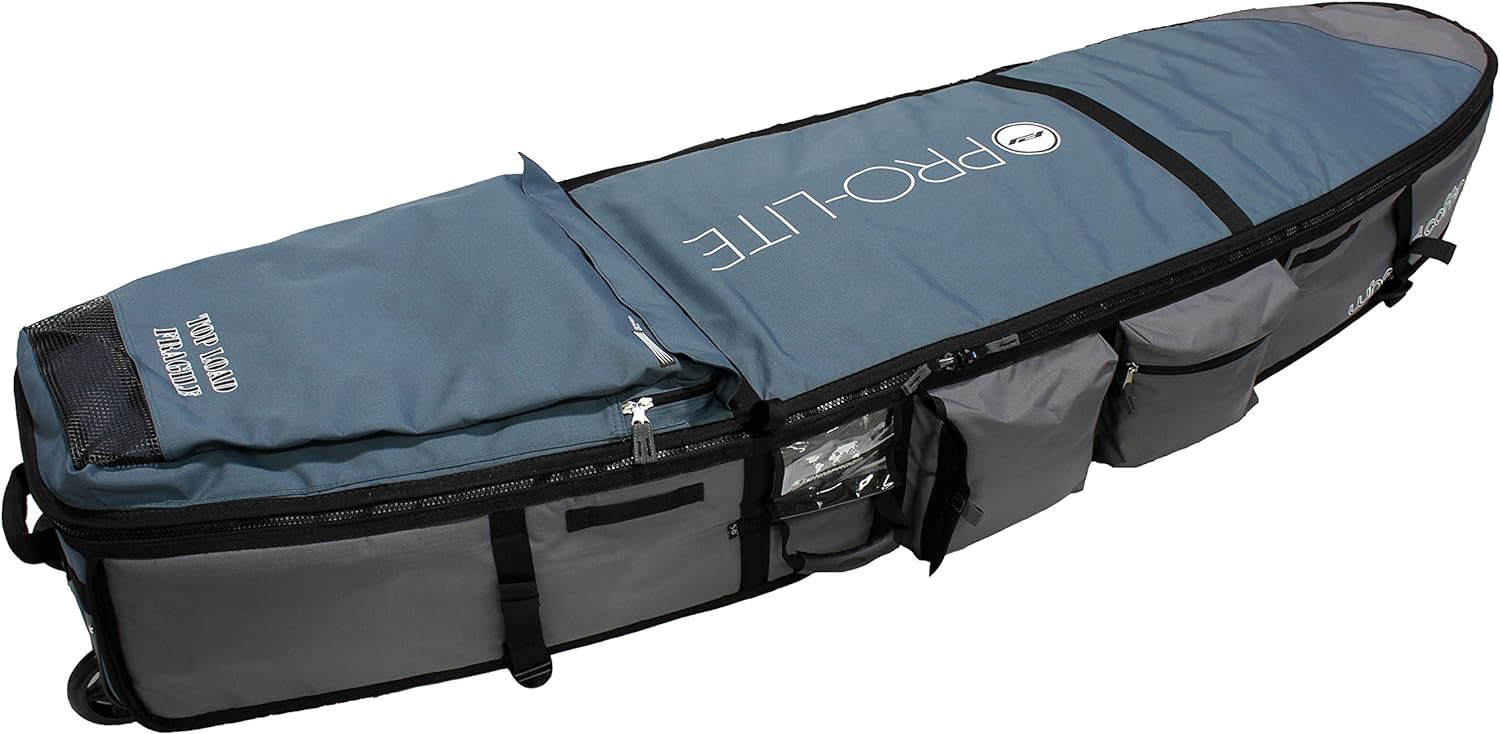 Wheeled Coffin Surfboard Travel Bag for 2-4 Shortboards