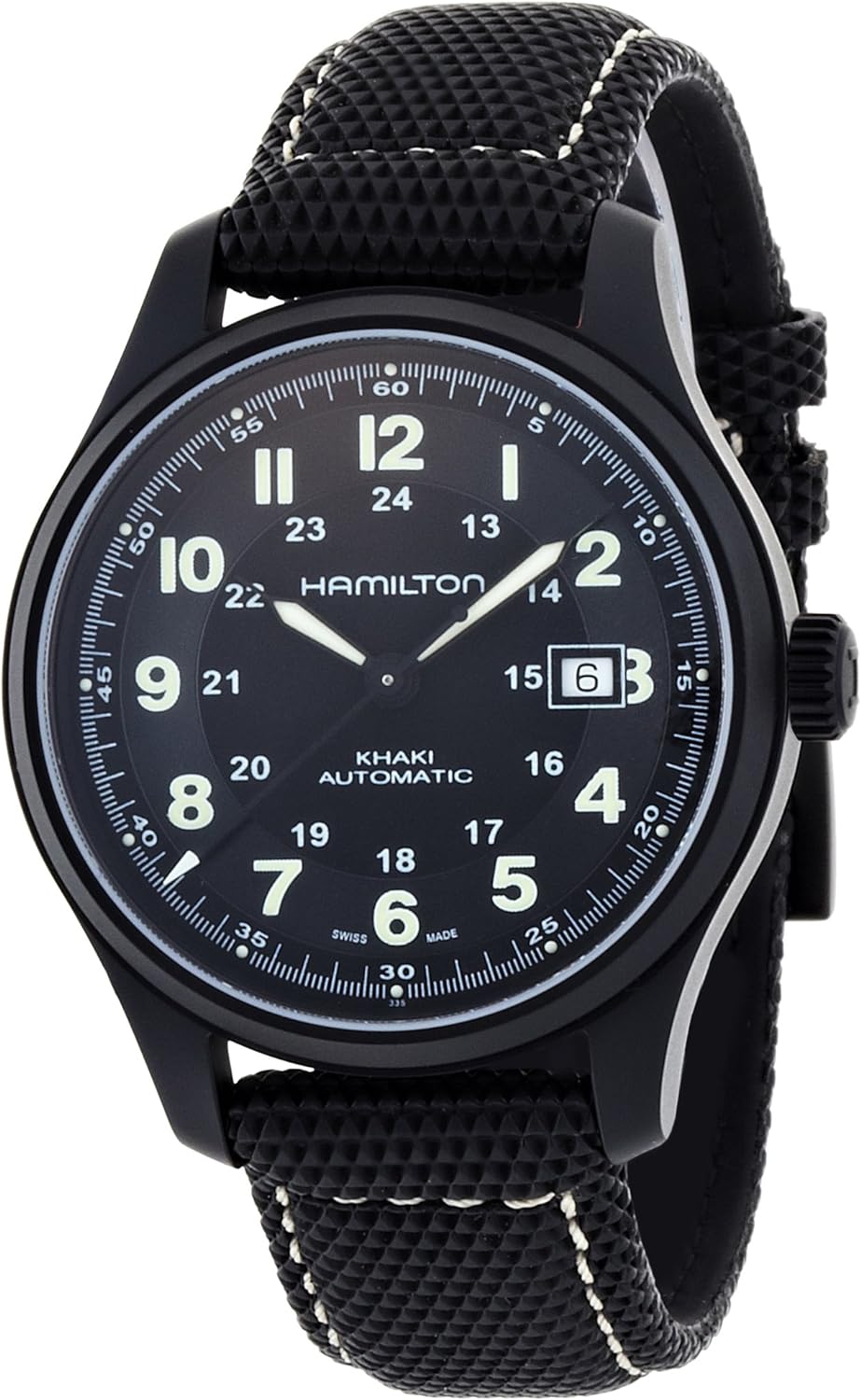 Hamilton Men's HML-H70575733 Khaki Field Black Dial Watch