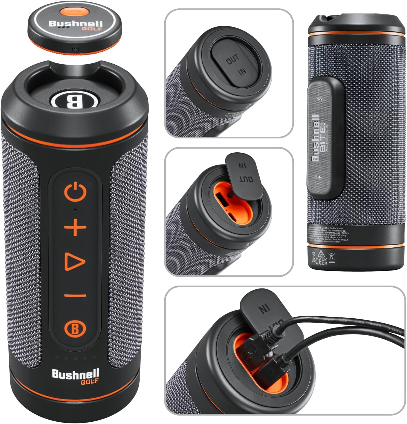 Bushnell Wingman 2 GPS Golf Speaker with Power Pack Bundle