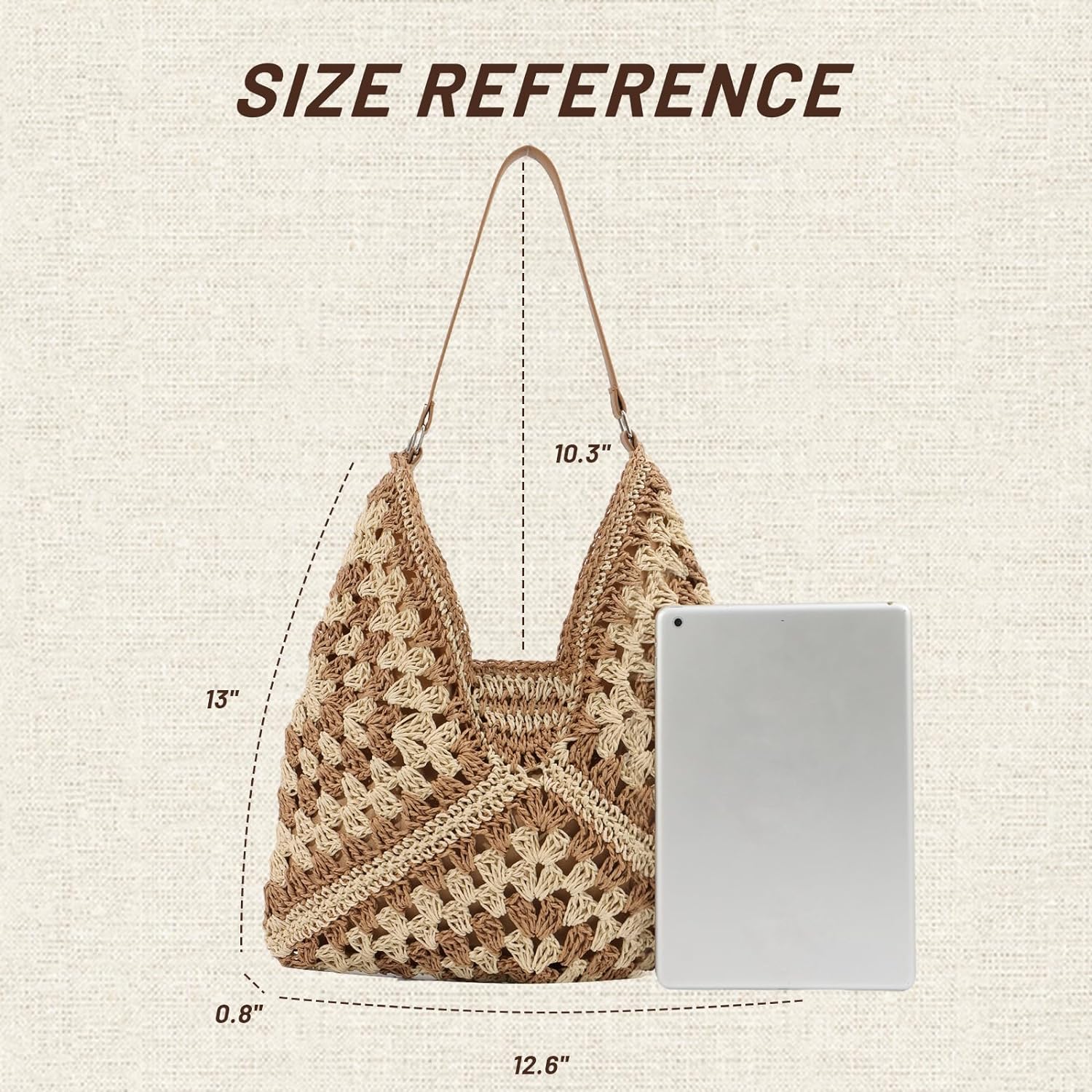 Straw Hobo Bags for Women Everything Tote Bag Woven Shoulder Bag Designer Beach Bag Summer Handbag