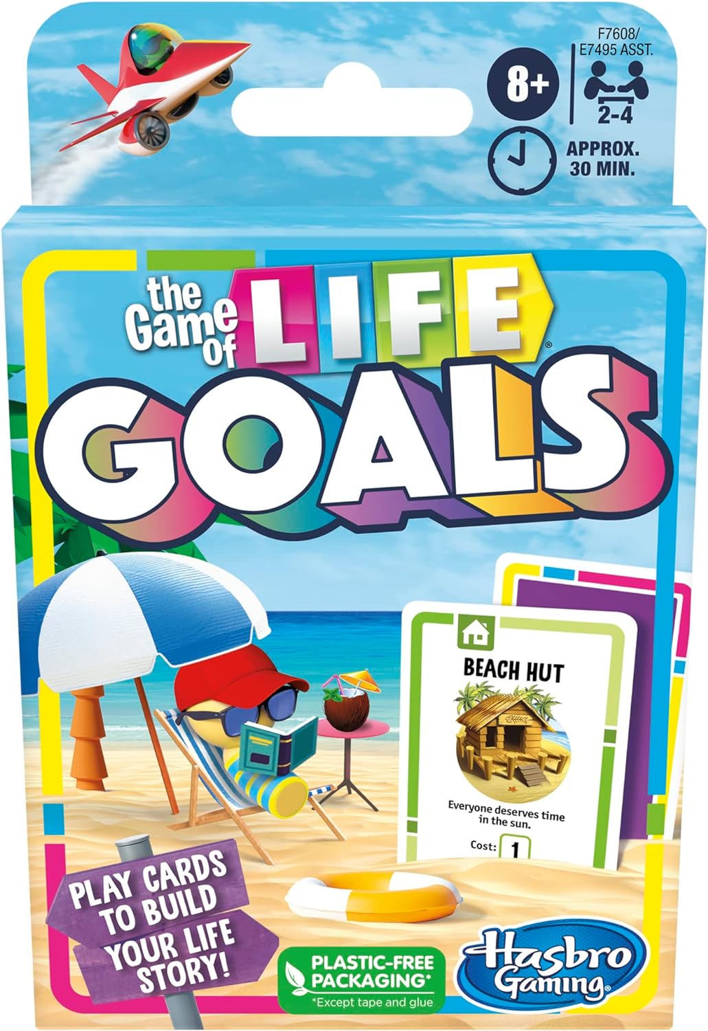 Hasbro The Game of Life Goals Card Game - Quick-Playing Family Game for 2-4 Players Ages 8 and Up