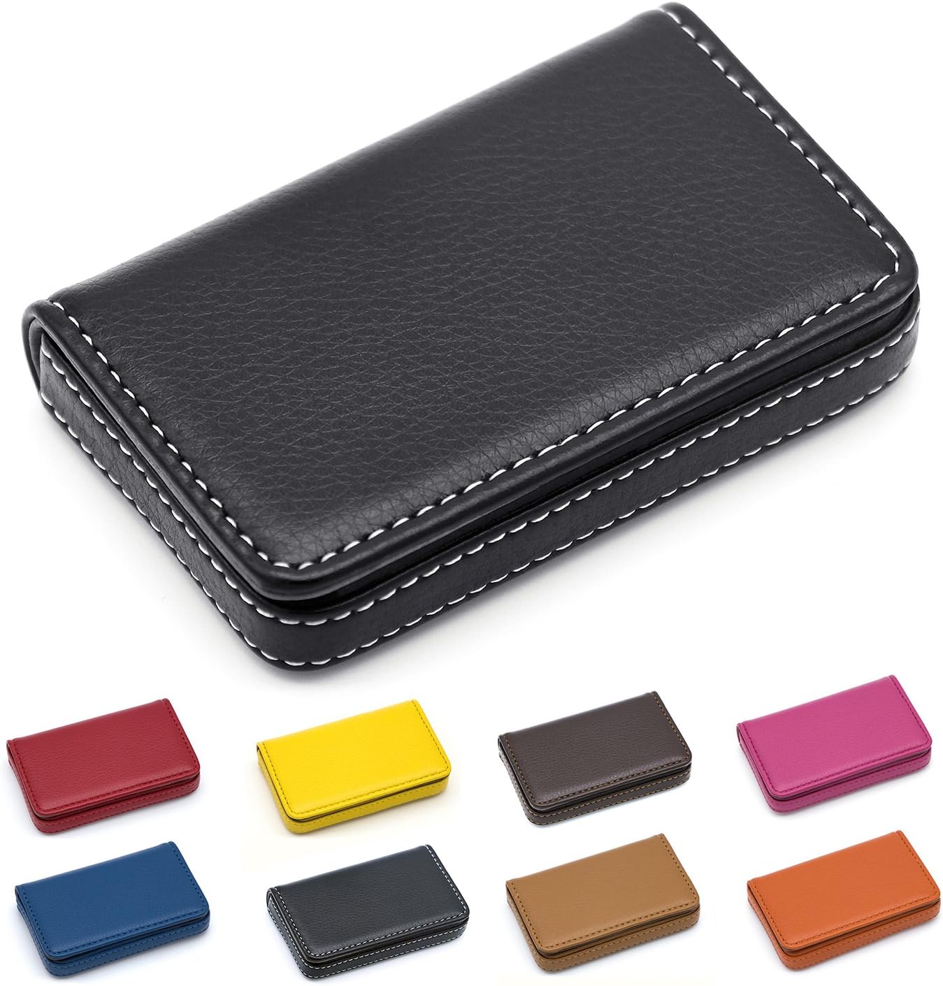 Padike Business Name Card Holder Luxury PU Leather,Business Name Card Holder Wallet Credit card ID Case/Holder For Men & Women - Keep Your Business Cards Clean