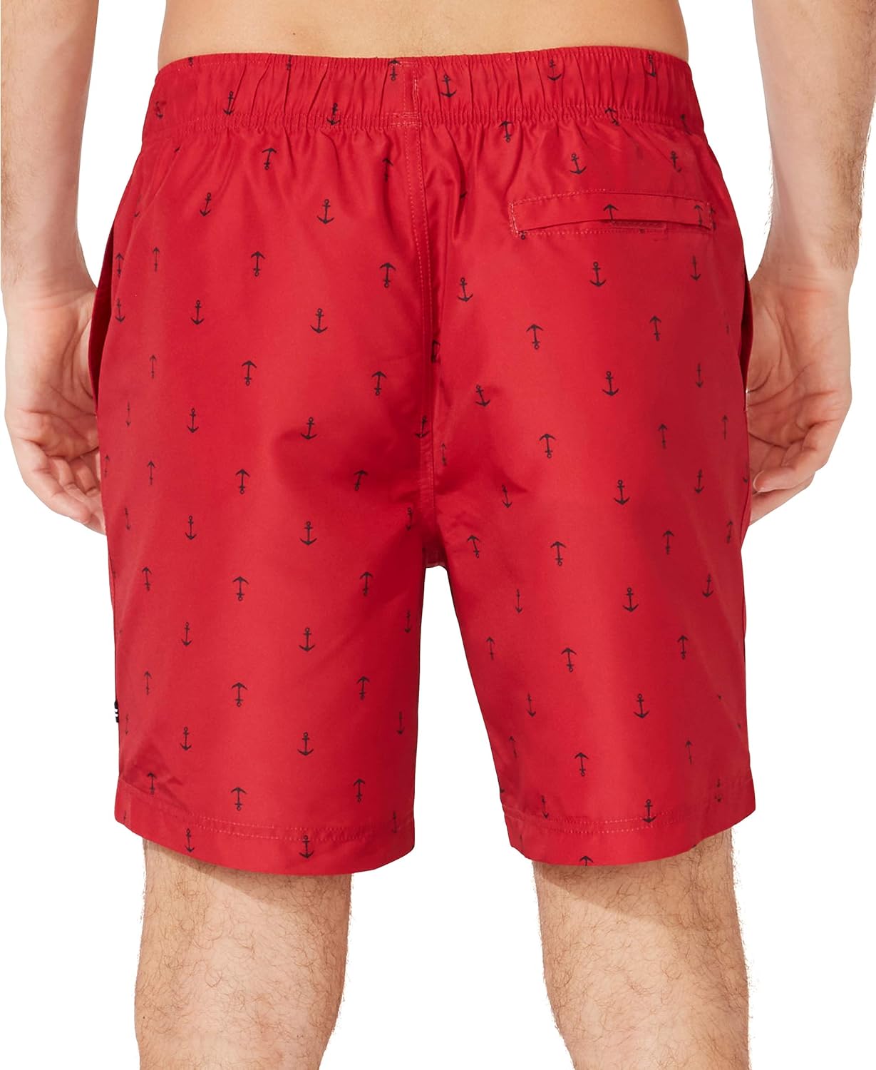 Nautica Men's Standard Quick Dry All Over Classic Anchor Print Swim Trunk