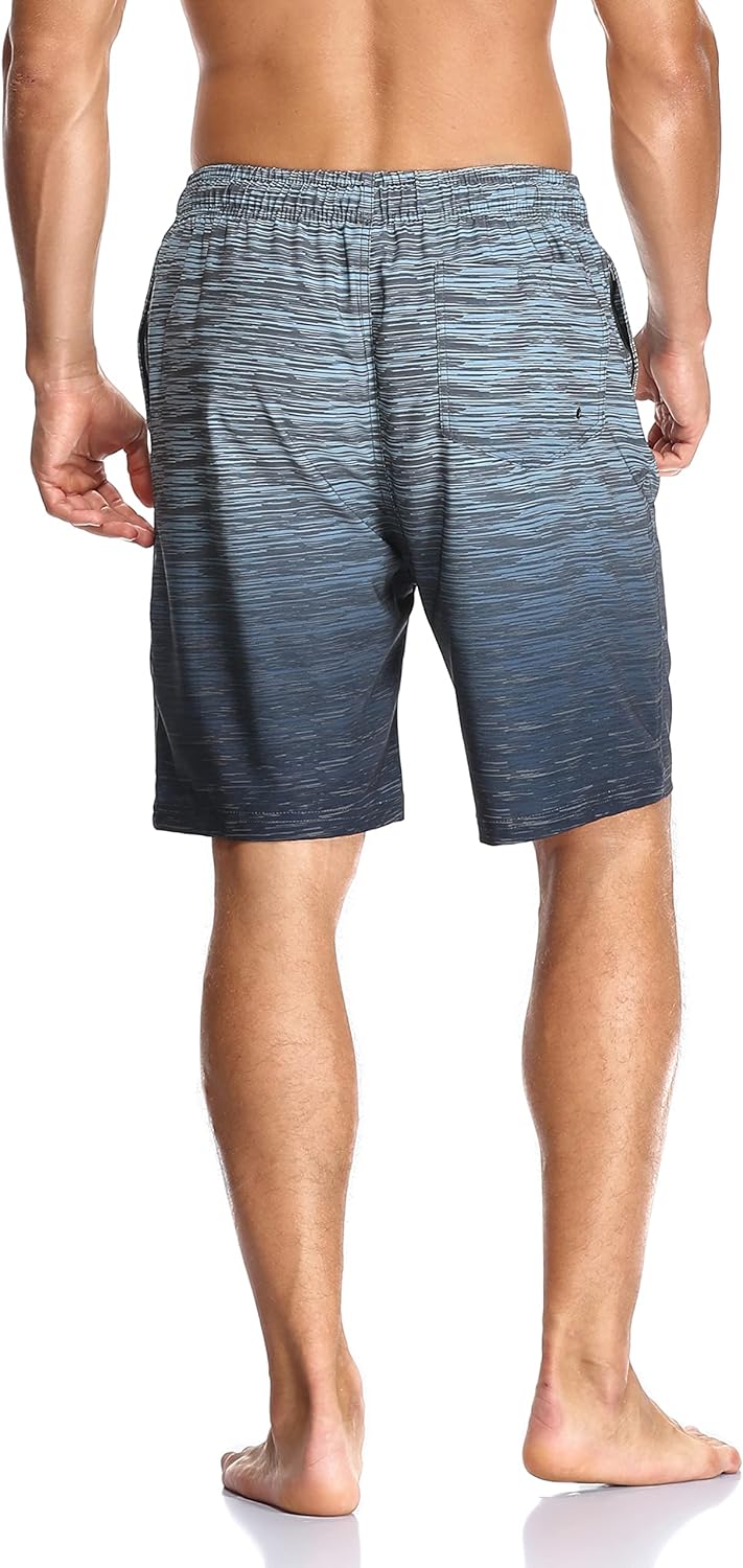 Flytop Mens Swim Trunks Quick Dry Board Shorts with Zipper Pockets Bathing Suit