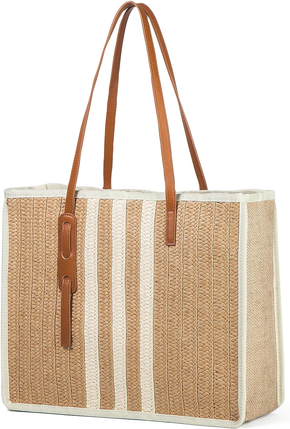 YIKOEE Large Straw Tote Bag: Summer Straw Handbags for Vacation