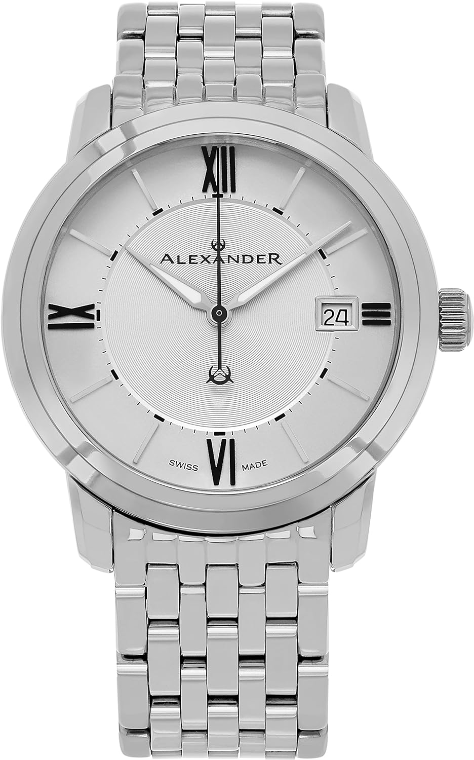 Alexander Men's Analogue Quartz Watch with Stainless Steel Strap A111B-04