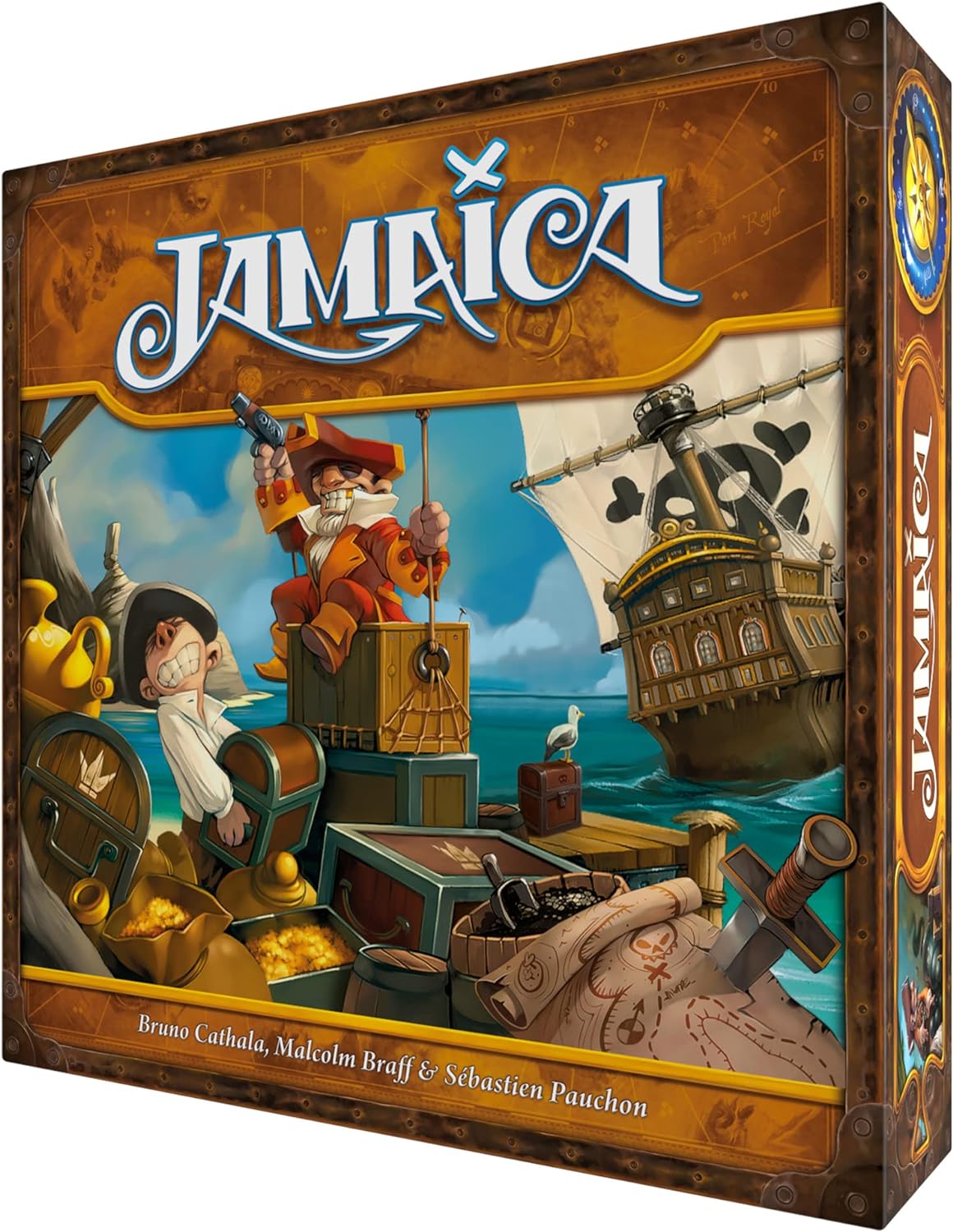 Jamaica Board Game (New Edition) - Family-Friendly Pirate Racing Game, Strategy Game for Kids & Adults, Ages 8+, 2-6 Players, 30-60 Minute Playtime, Made by Space Cowboys