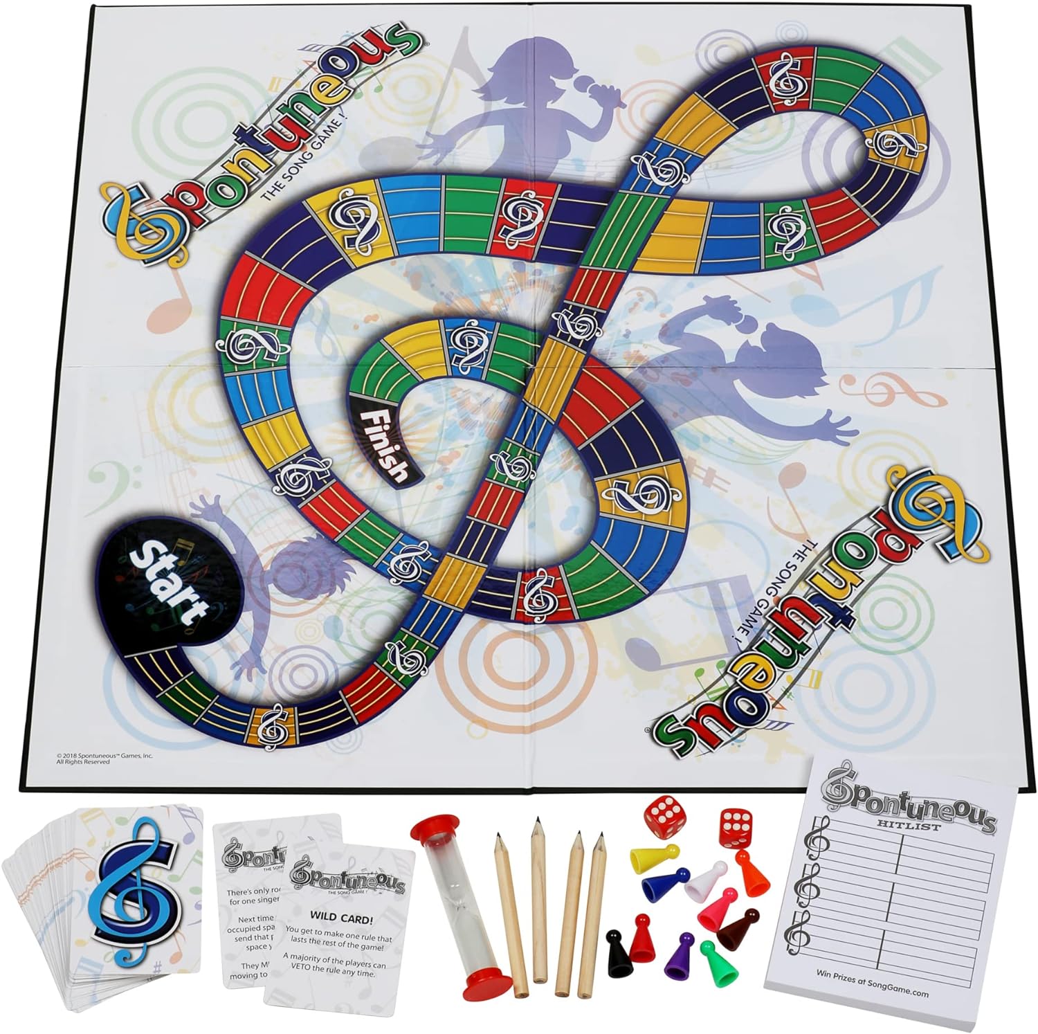 Spontuneous - The Song Game - Sing It or Shout It - Talent NOT Required - Family Party Board Game…