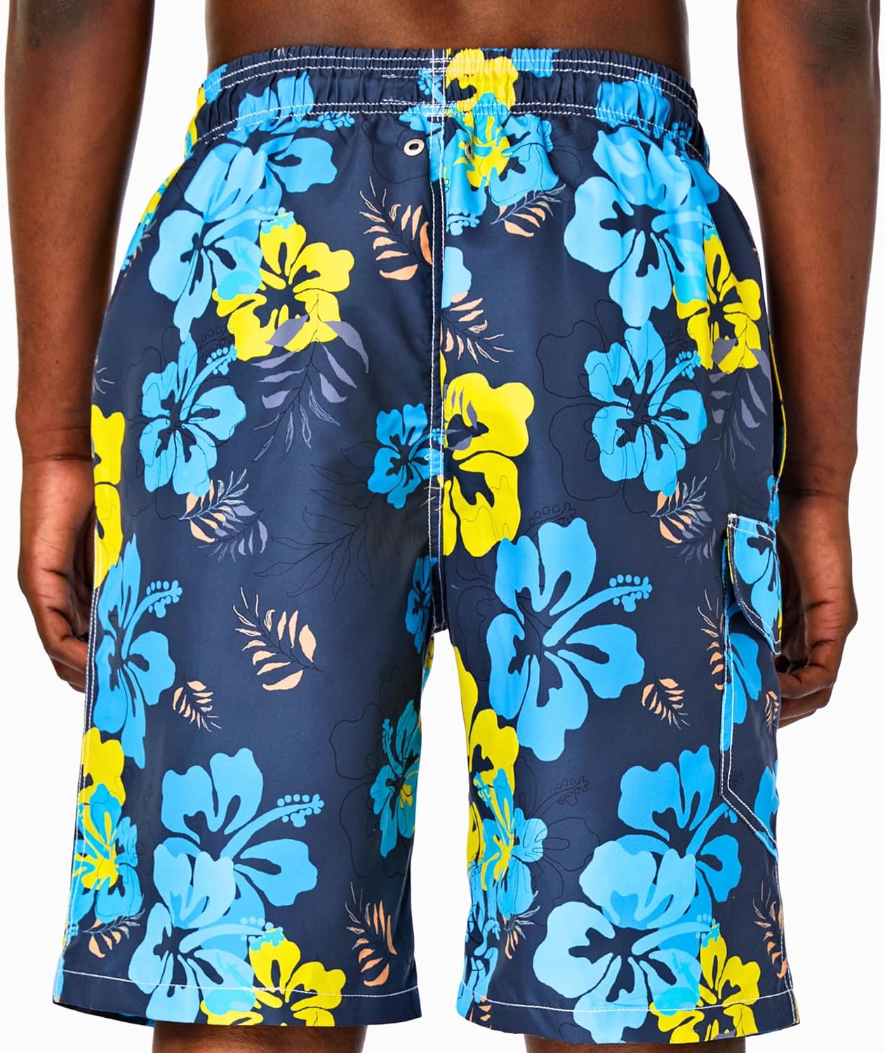 SIX ISLANDS Quick-Dry Swim Trunks - Comfortable Mens Boardshorts, 9" Inseam, Variety of Tropical & Classic Designs