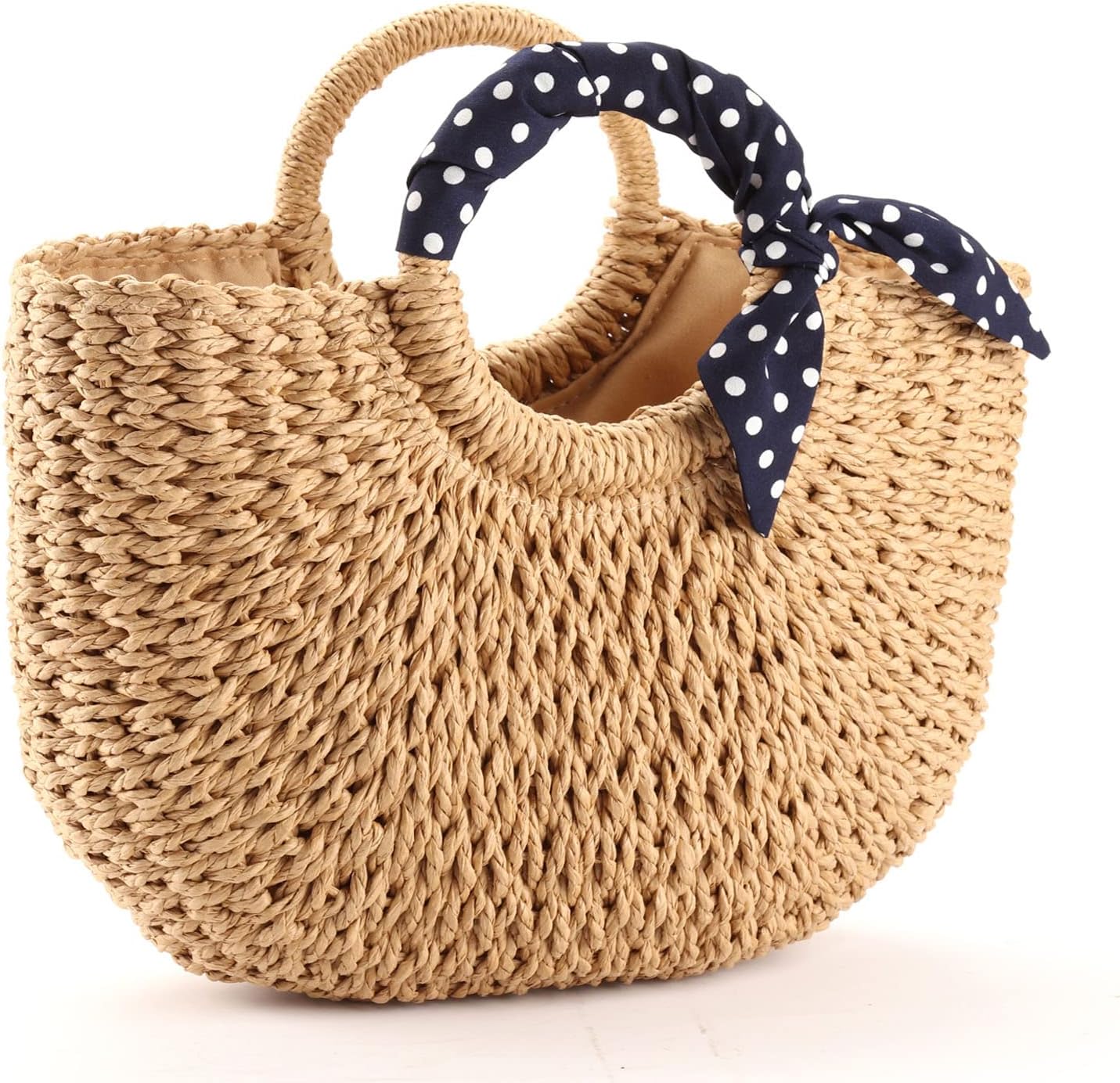 YXILEE Summer Beach bag,Handmade Large Straw Tote Bag Womens Handbag