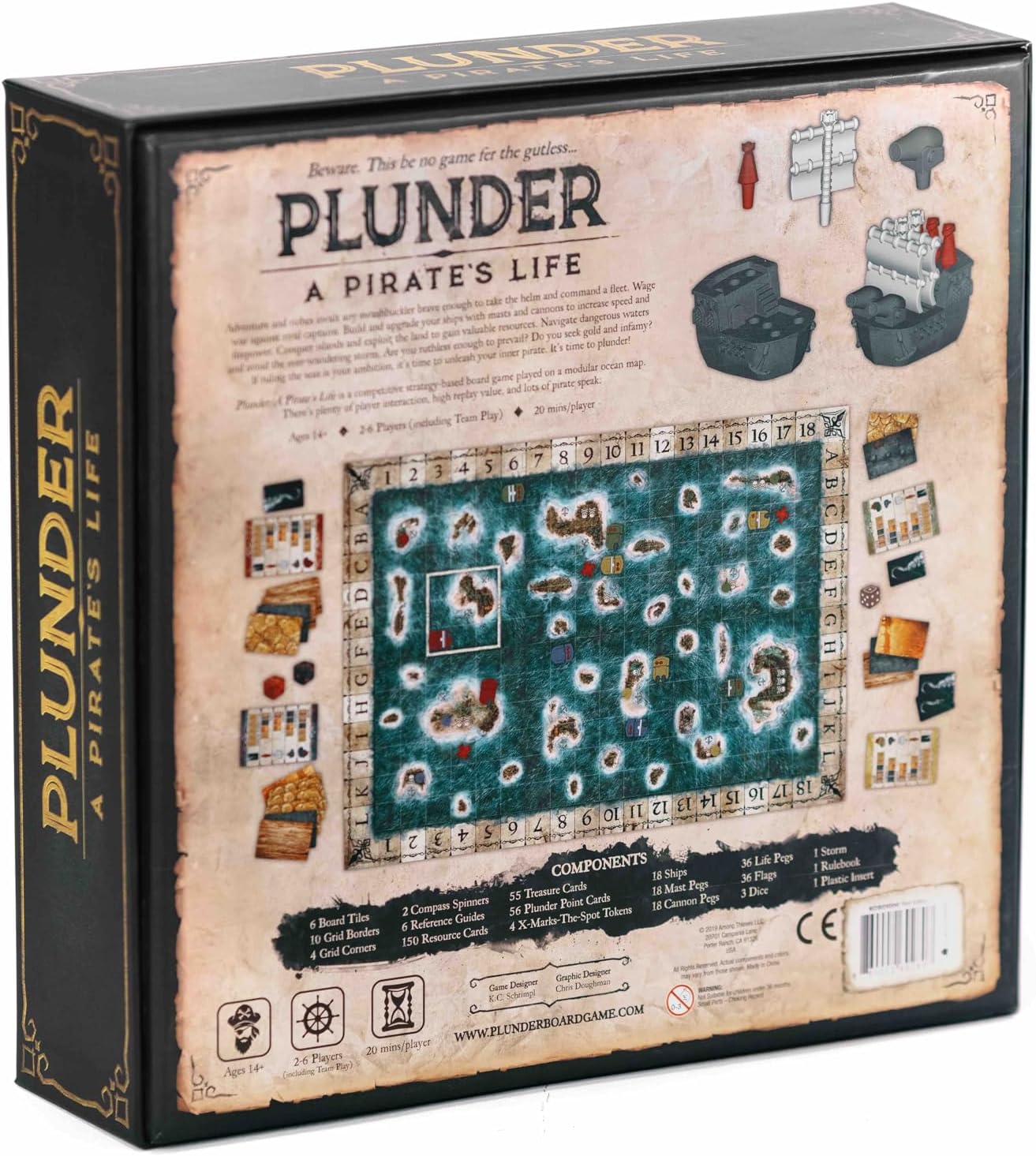 Plunder - Family Board Games - Board Games for Adults and Kids - Strategy Board Games - Fun Family Game Night - Ages 10 and Up - 2 to 6 Players