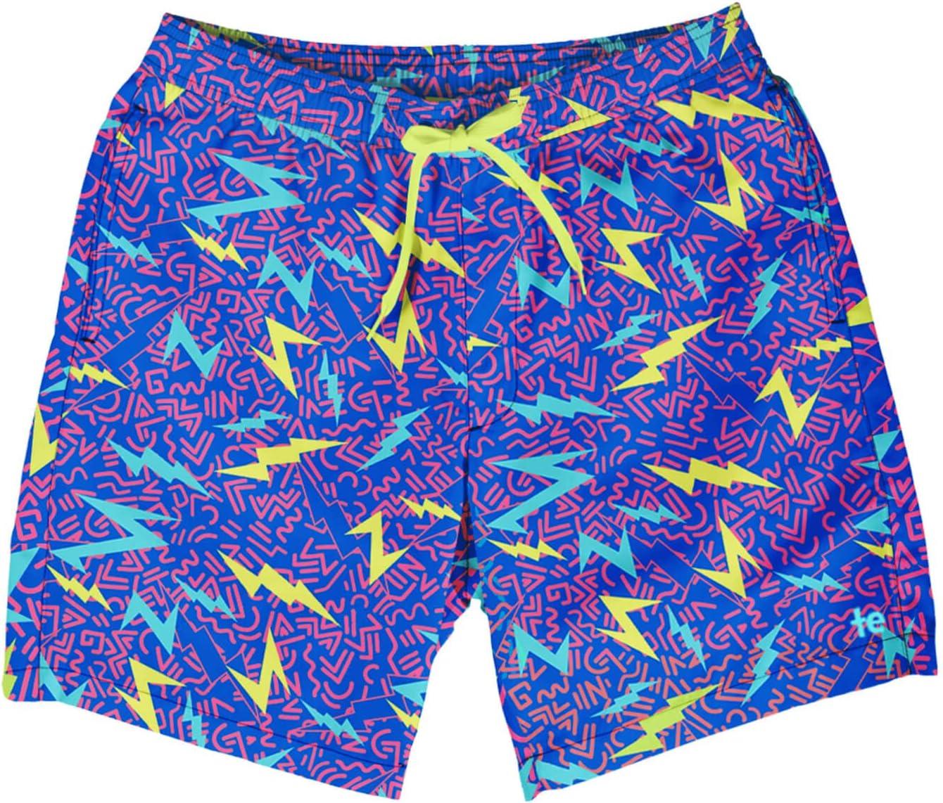 Tipsy Elves Men's Swim Trunks 7'' Inseam 4 Way Stretch Fabric Compression & Mesh Liner Swim Trunks for Men Bathing Suit