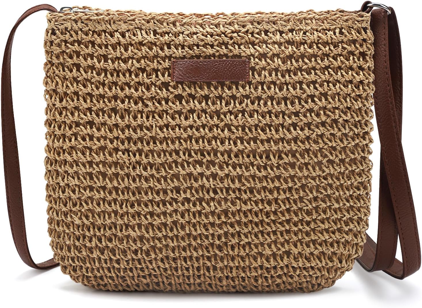 Straw Clutch Bags for Women Shoulder Bag Crossbody Bag Summer Beach Straw Bag Hand-Woven