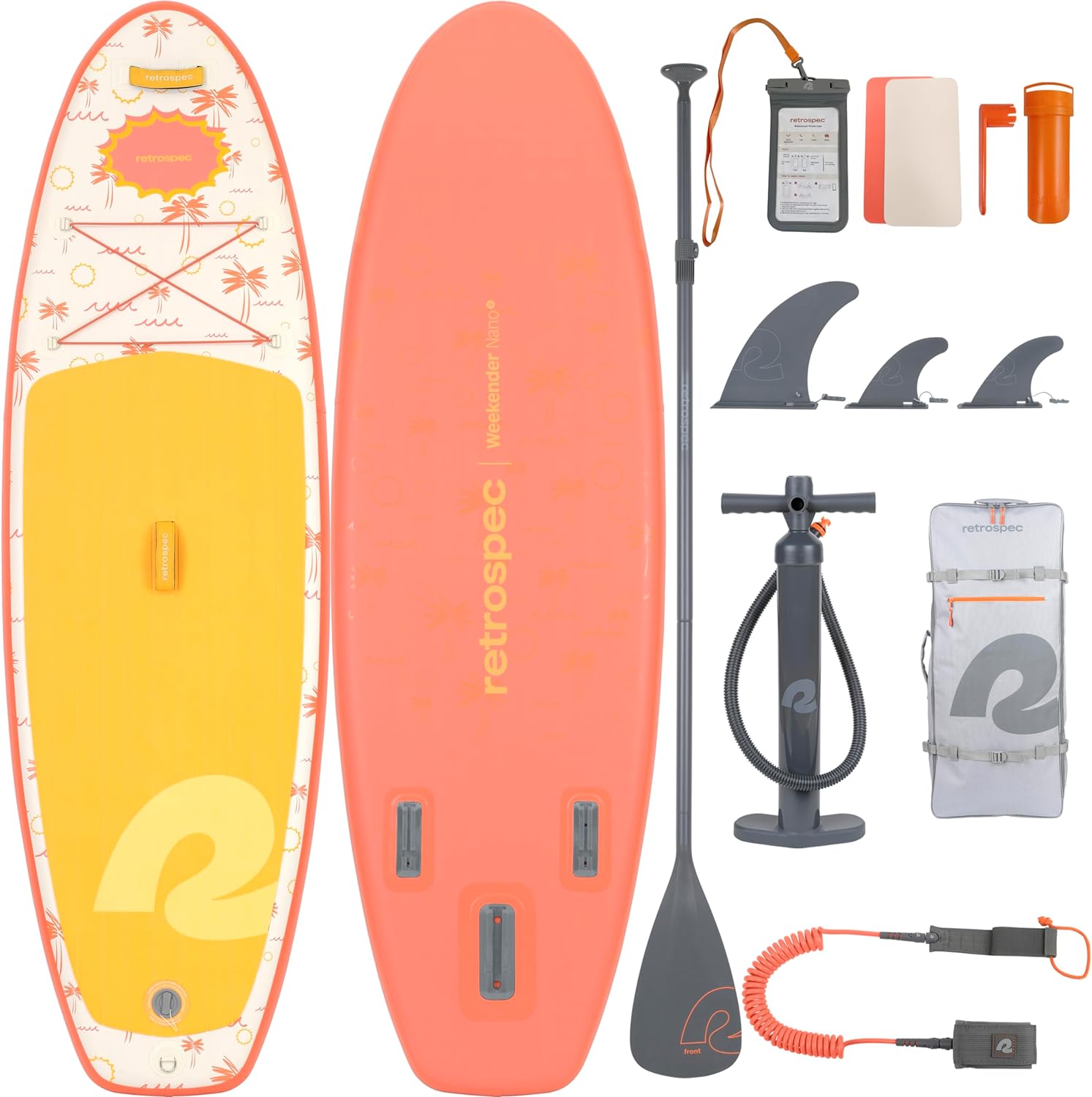 Retrospec Weekender-Nano 8ft. Inflatable Stand Up Paddleboard