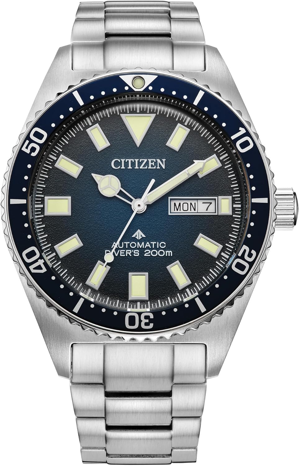 Citizen Men's Promaster Dive Automatic 3-Hand Stainless Steel Watch, Day Date, Luminous, 41mm