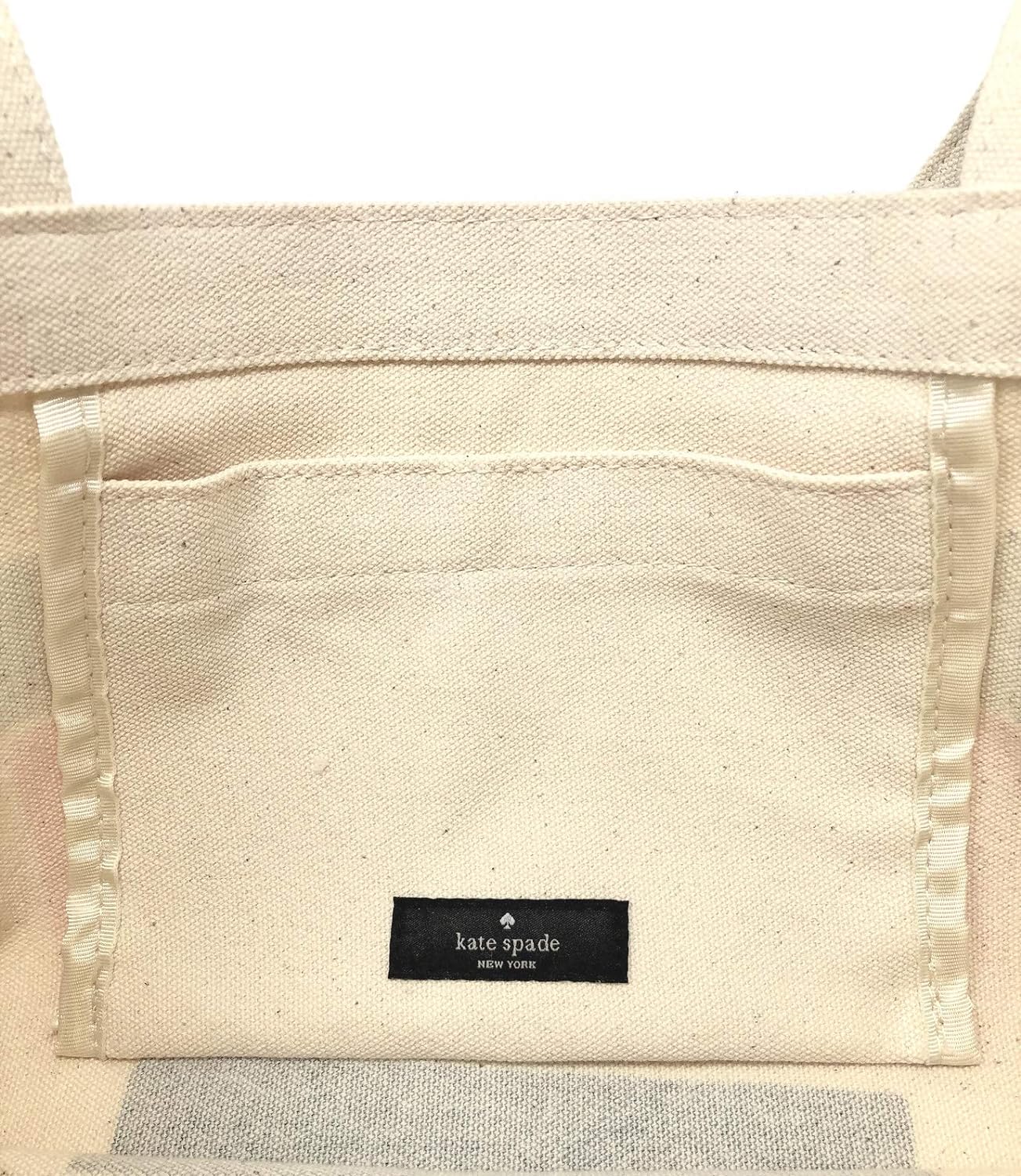 Kate Spade New York Canvas Tote Bag with Interior Pocket