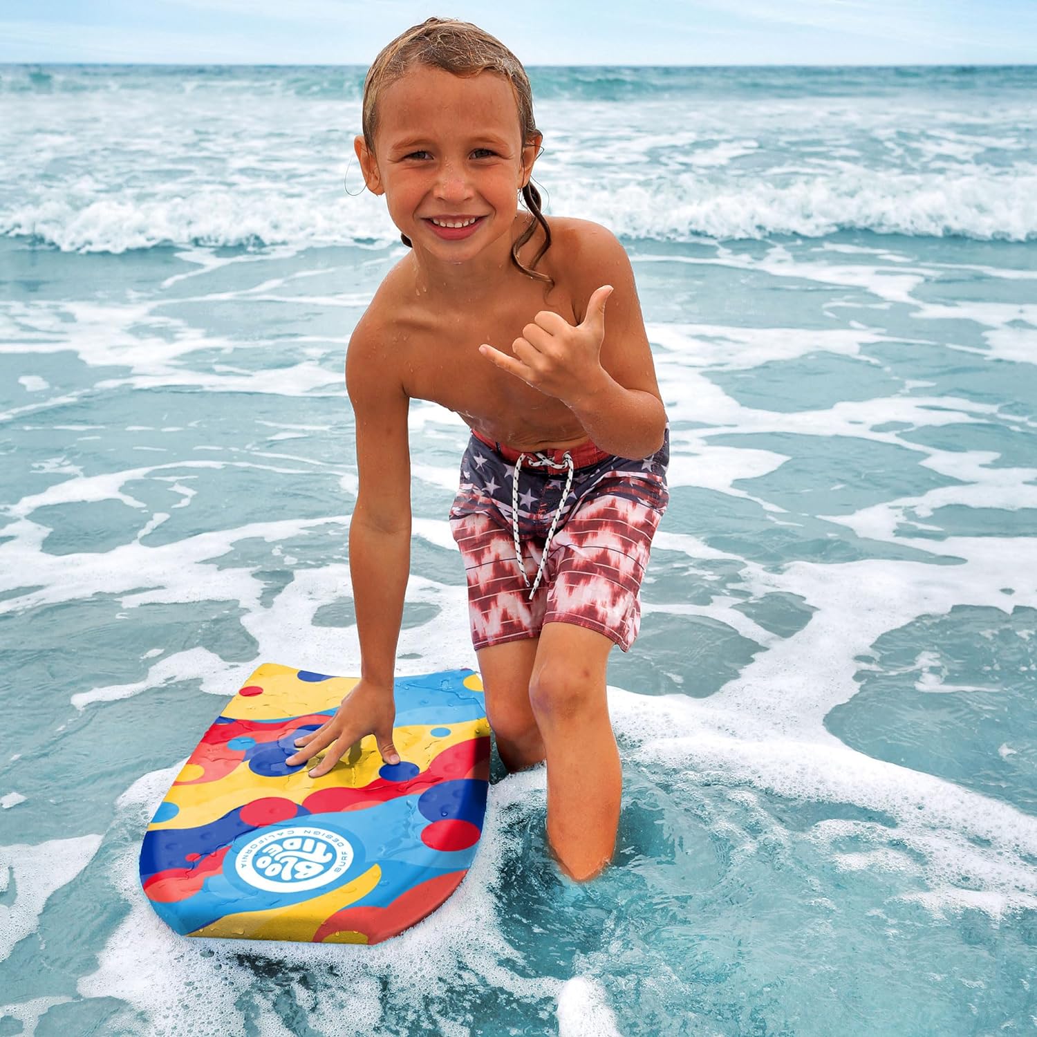 22in Mini Bodyboard // Foam Wax Free Soft Kickboard Bodyboard for Adults and Kids of All Levels