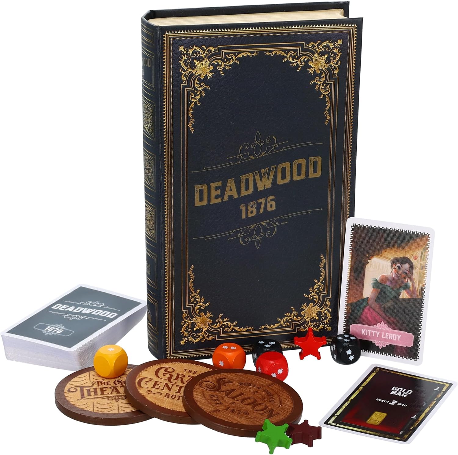 Deadwood 1876 Old West Board Game of Gold, Strategy, Secrets, and Stealing A Wild West Party Card Games for Adults and Family Game Night 2-9 Players Ages 13 and Up