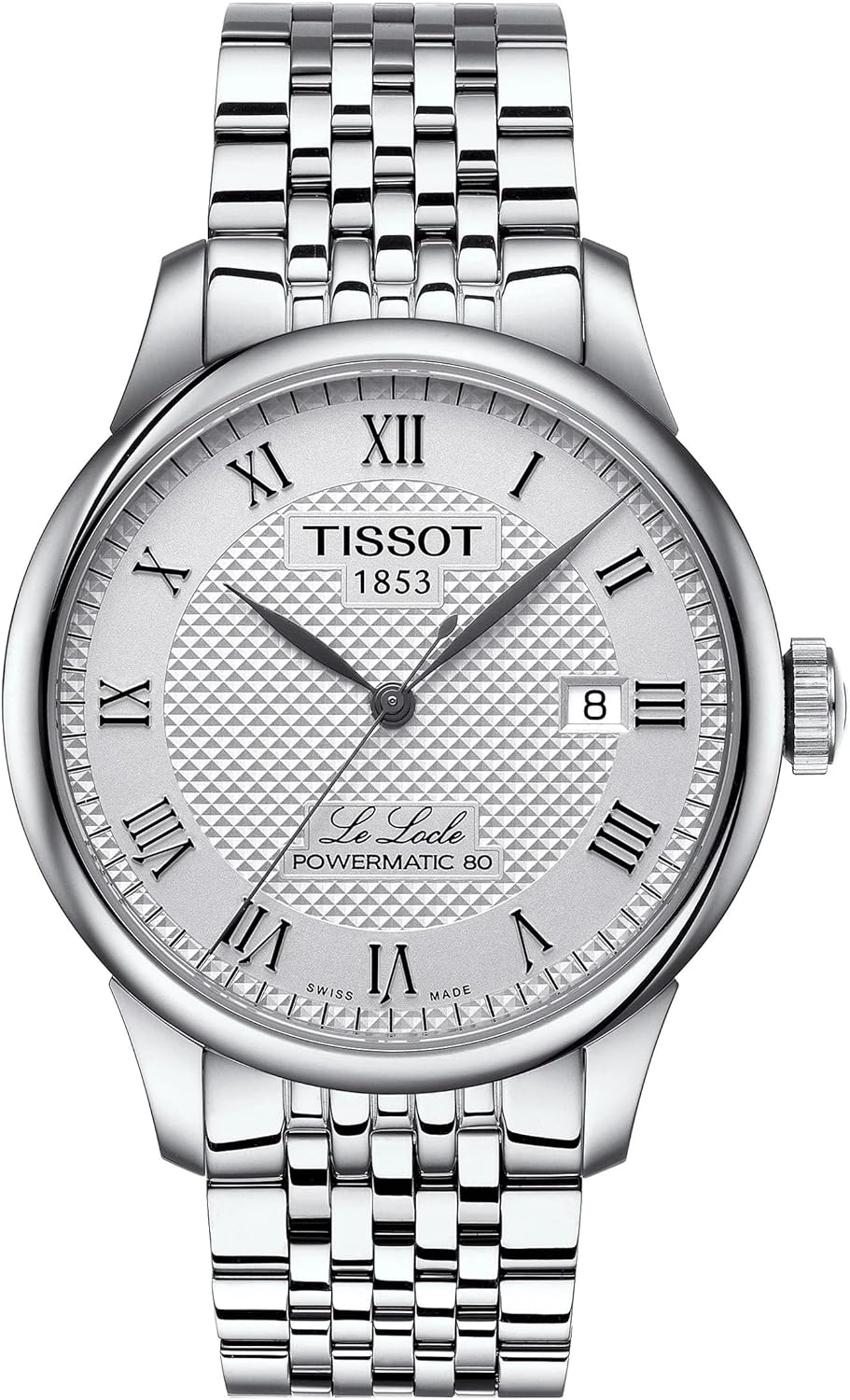 Tissot Mens Le Locle Stainless Steel Dress Watch