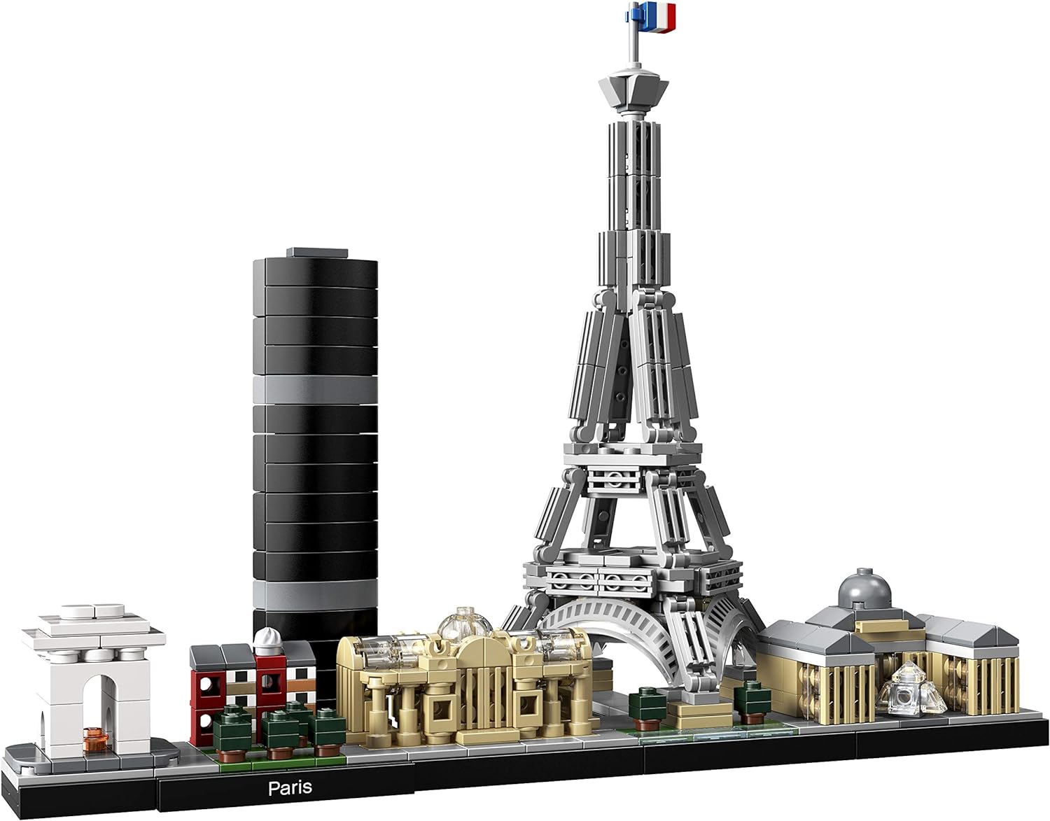 LEGO Architecture Paris Skyline, Collectible Model Building Kit with Eiffel Tower and The Louvre, Skyline Collection, Office Home Décor, Unique Gift to Unleash Any Adult's Creativity, 21044