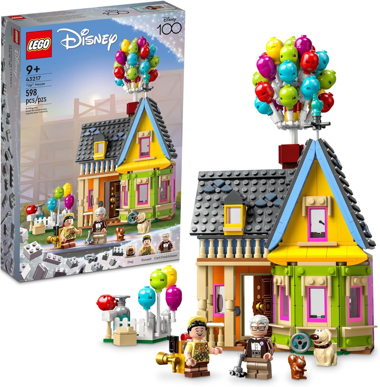 LEGO Disney and Pixar ‘Up’ House Disney 100 Celebration Classic Building Toy Set for Kids and Movie Fans Ages 9 and Up, A Fun Gift for Disney Fans and Anyone Who Loves Creative Play, 43217