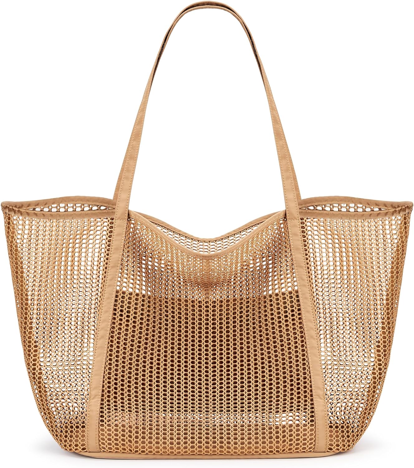 KALIDI FANCY FOREST Beach Mesh Tote Bag, Womens Shoulder handbag MAX 27L Grocery Bag