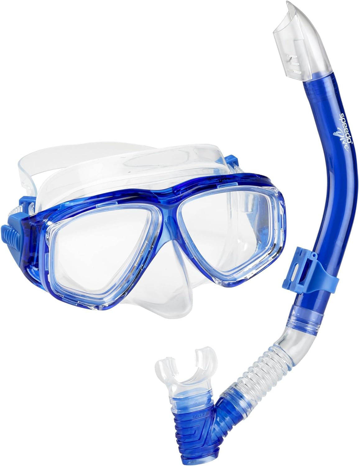 Speedo Unisex-Adult Swim Snorkel Dive Mask Anti-Fog with Nose Cover Adventure Series