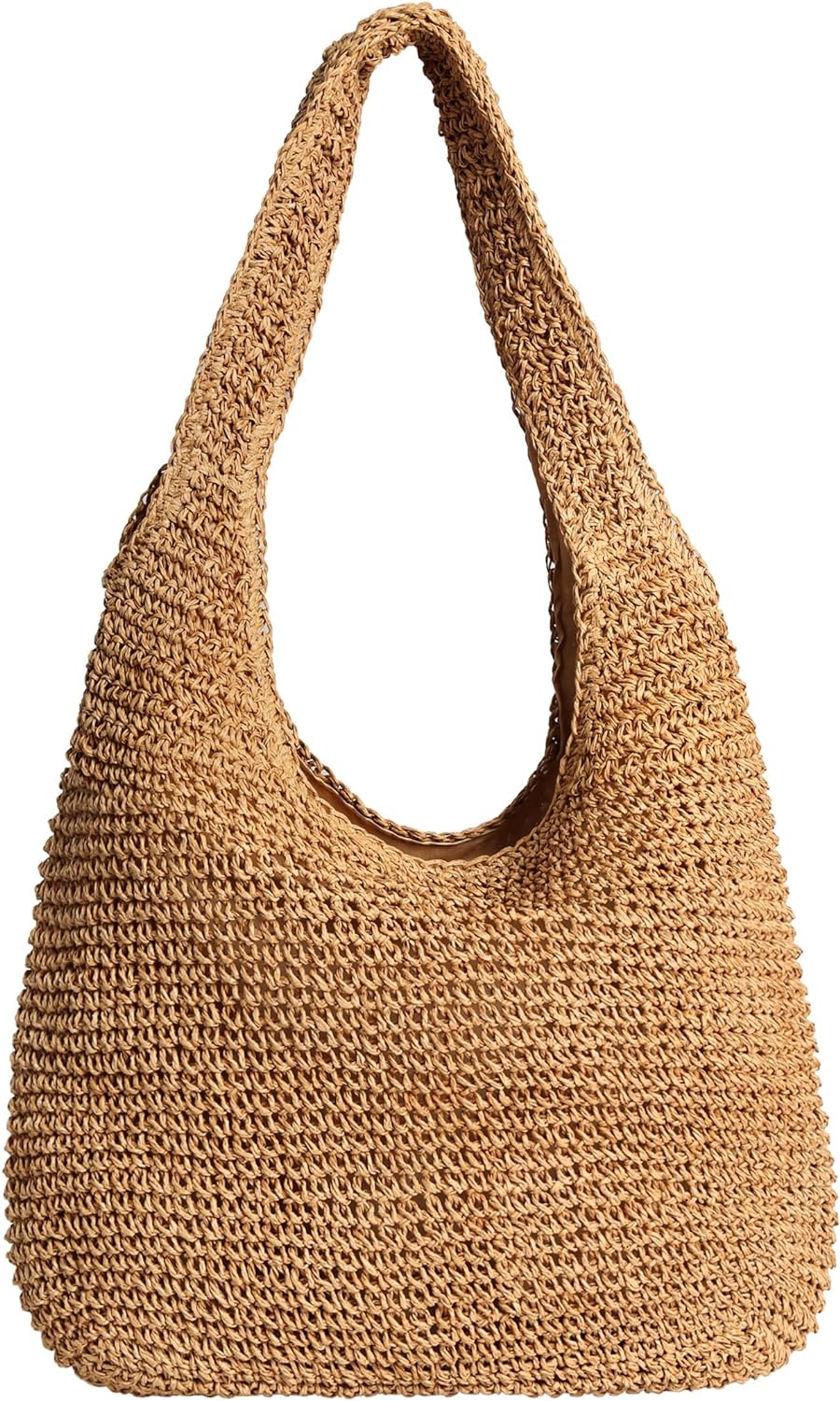 Straw Bag for Women Beach Woven Tote Bag Large Capacity Shoulder Bag for Summer Vacation