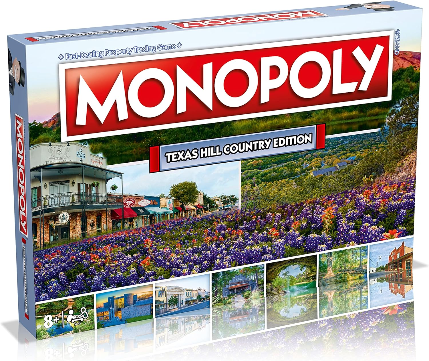 Monopoly Board Game - Texas Hill Country Edition: 2-6 Players Family Board Games for Kids and Adults, Board Games for Kids 8 and up, for Kids and Adults, Ideal for Game Night